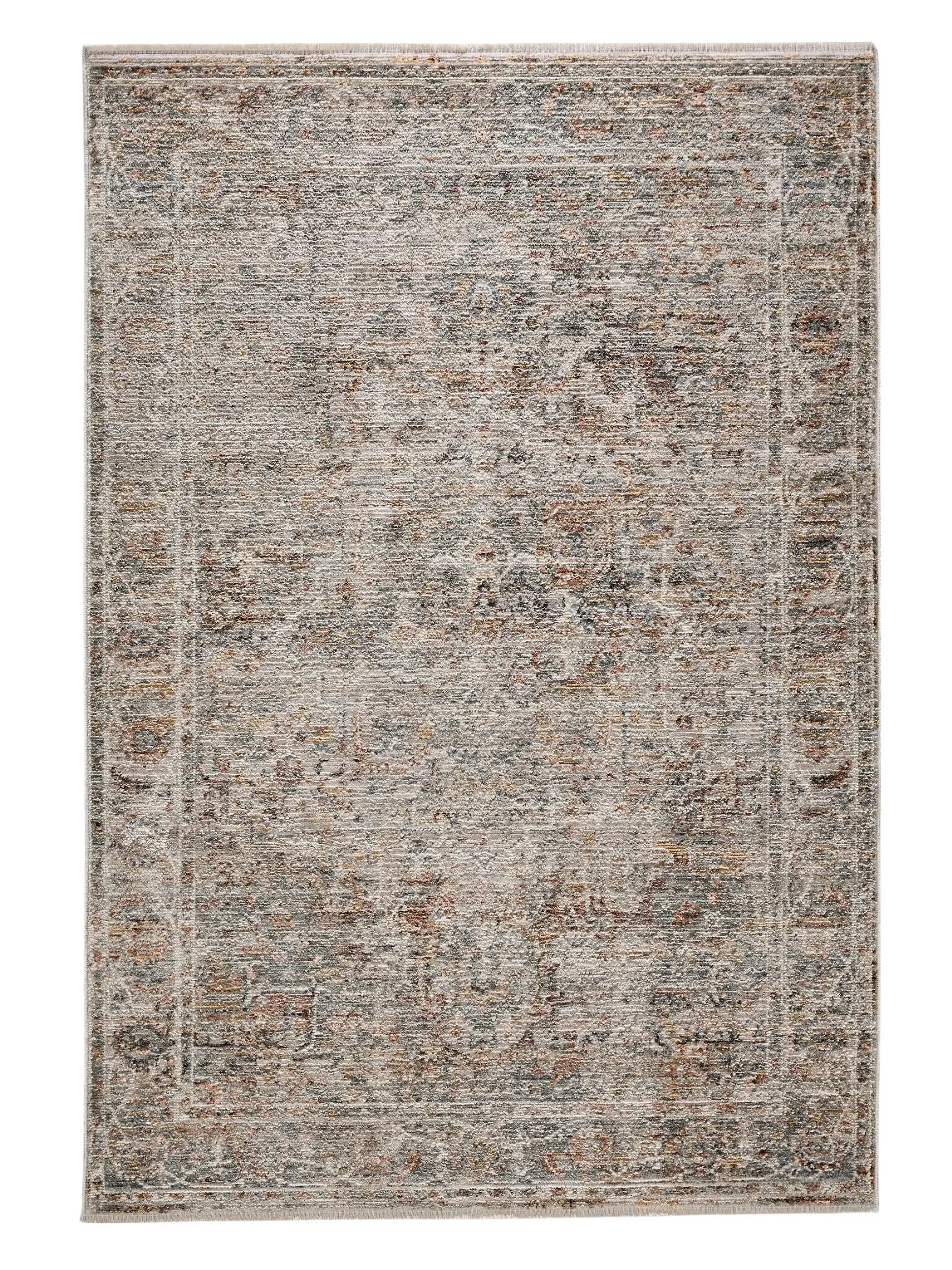 Tappeto di 100% Poliestere in Grigio con pelo alto 100% Poliestere da benuta nest