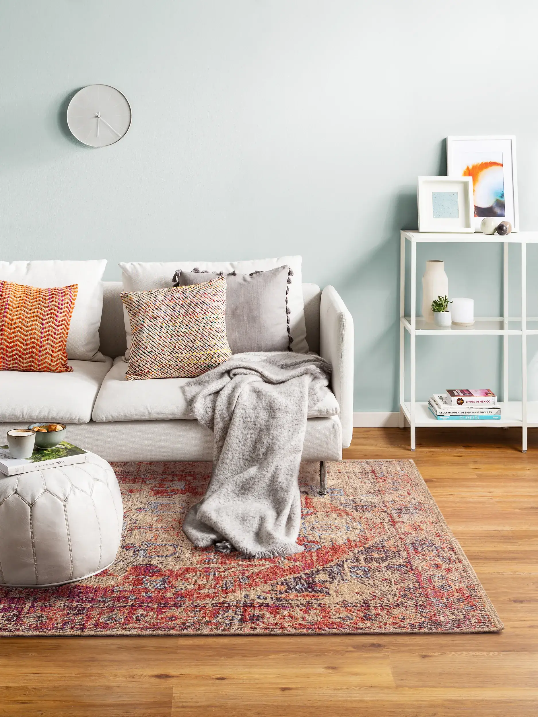 Tapis en 79% Polyester, 20% Coton, 1% Latex en Multicouleur avec une pile de 79% Polyester, 20% Coton, 1% Latex de hauteur de benuta POP