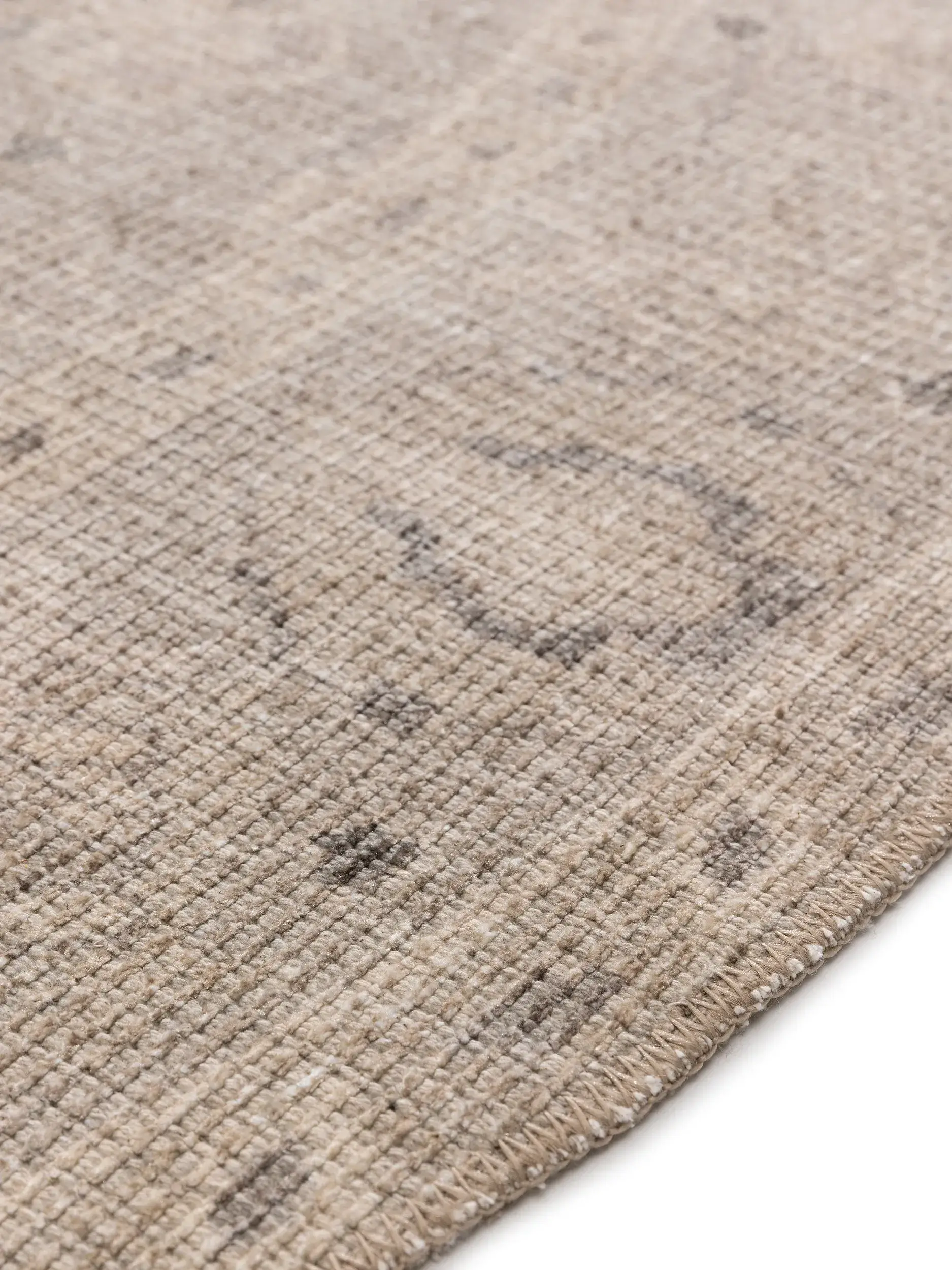 Teppich aus 50% Polyester, 50% Polycotton in Grau mit 50% Polyester, 50% Polycotton hohem Flor von benuta Nest