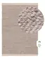 Alfombra de material reciclado Kiah Crema/Taupe