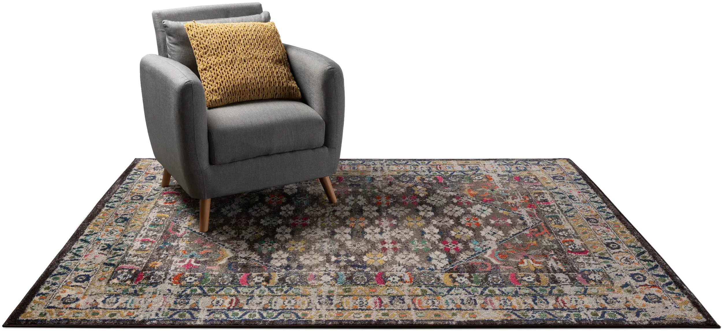 Teppich aus 100% Polypropylen in Multicolor mit 100% Polypropylen hohem Flor von benuta Nest