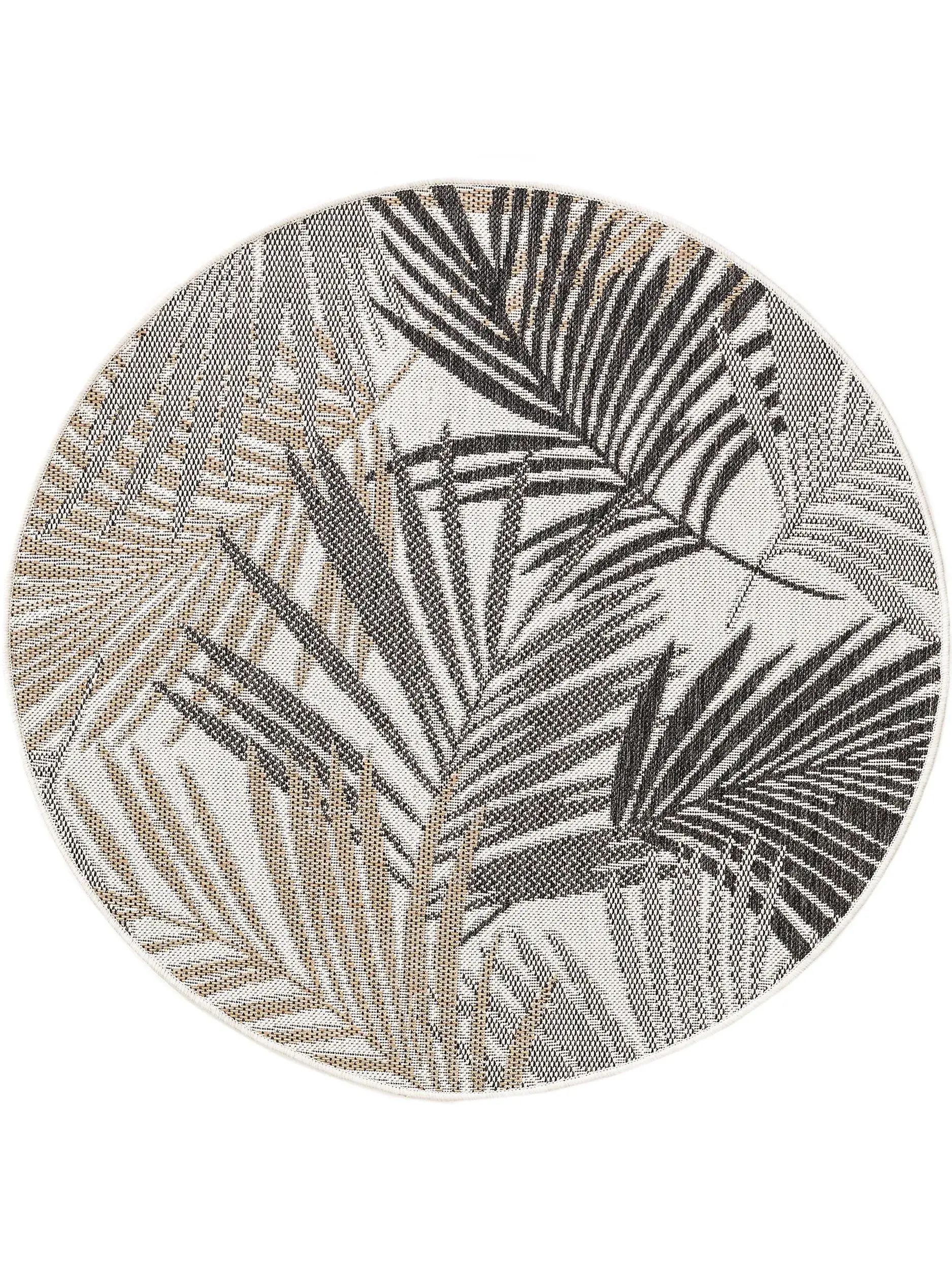 Teppich aus 100% Polypropylen in Schwarz mit 100% Polypropylen hohem Flor von benuta Nest