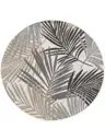 Tapis d'extérieur & intérieur rond Cleo Noir