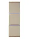 Wollteppich Läufer Livio Beige/Blau