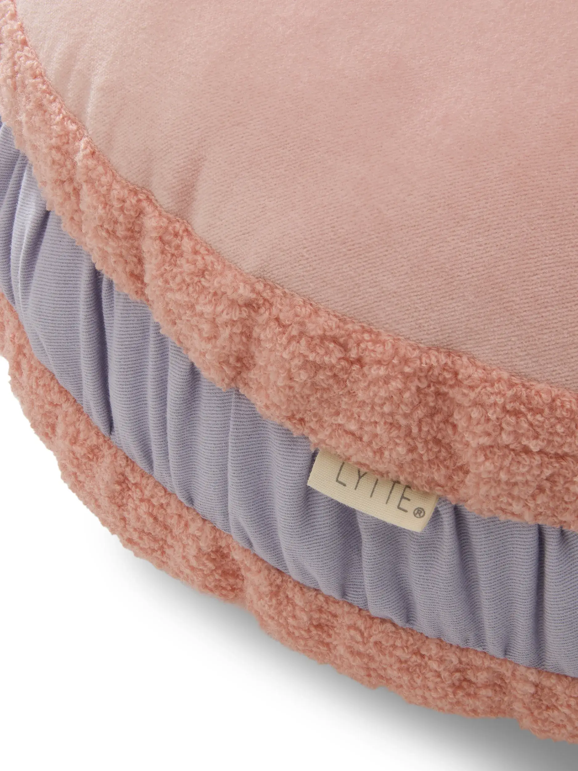 Cojín de suelo Macaron Rosa de Lytte
