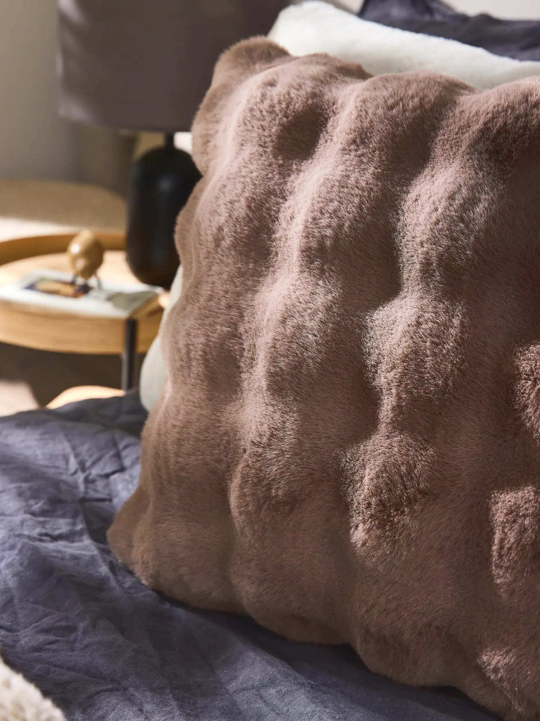 Copricuscino Dave Marrone im Design Tintaunita aus 100% Poliestere von benuta nest