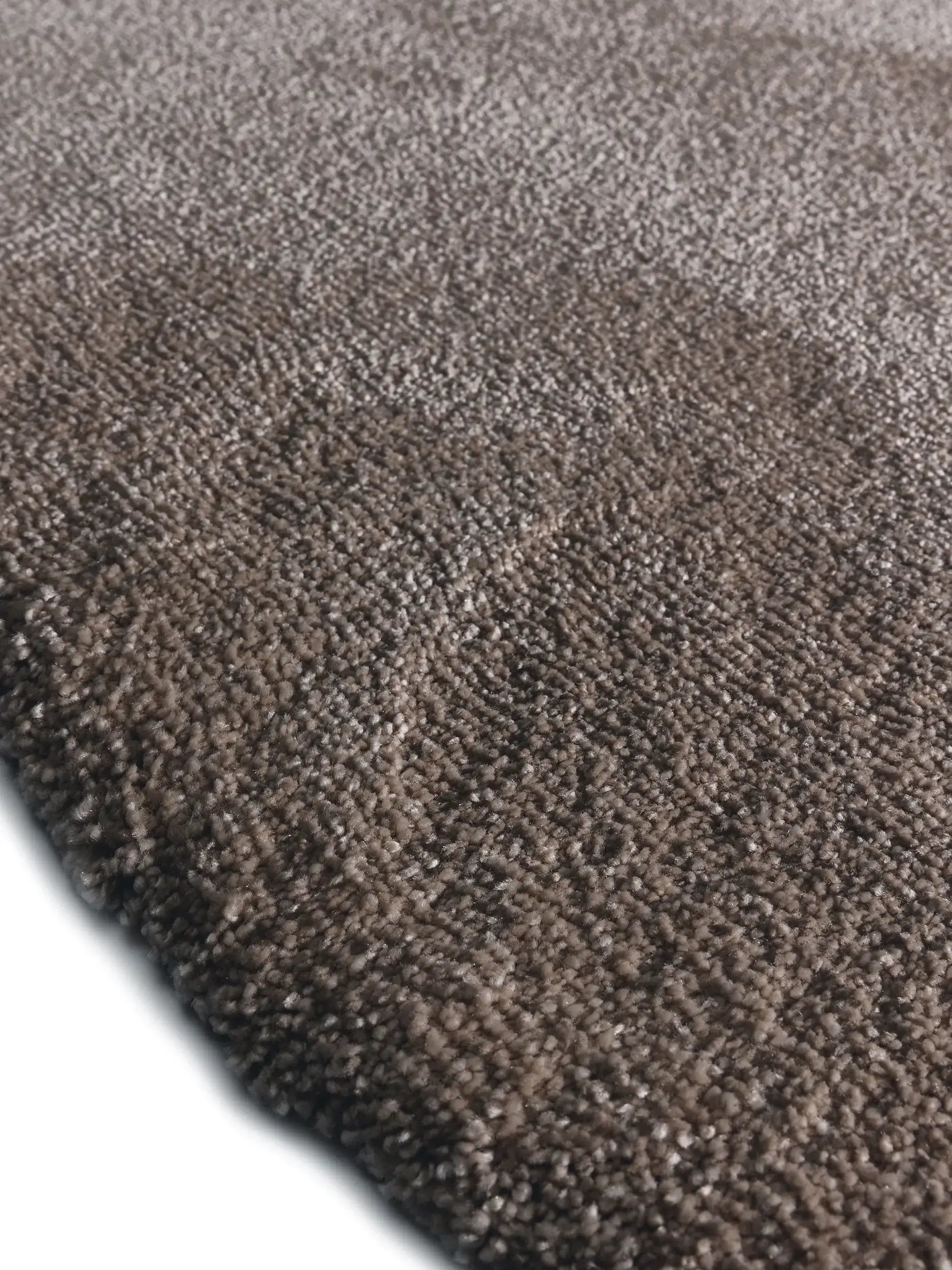 Rug made of 100% Polypropylen in Taupe with a 100% Polypropylen high pile by benuta Nest
