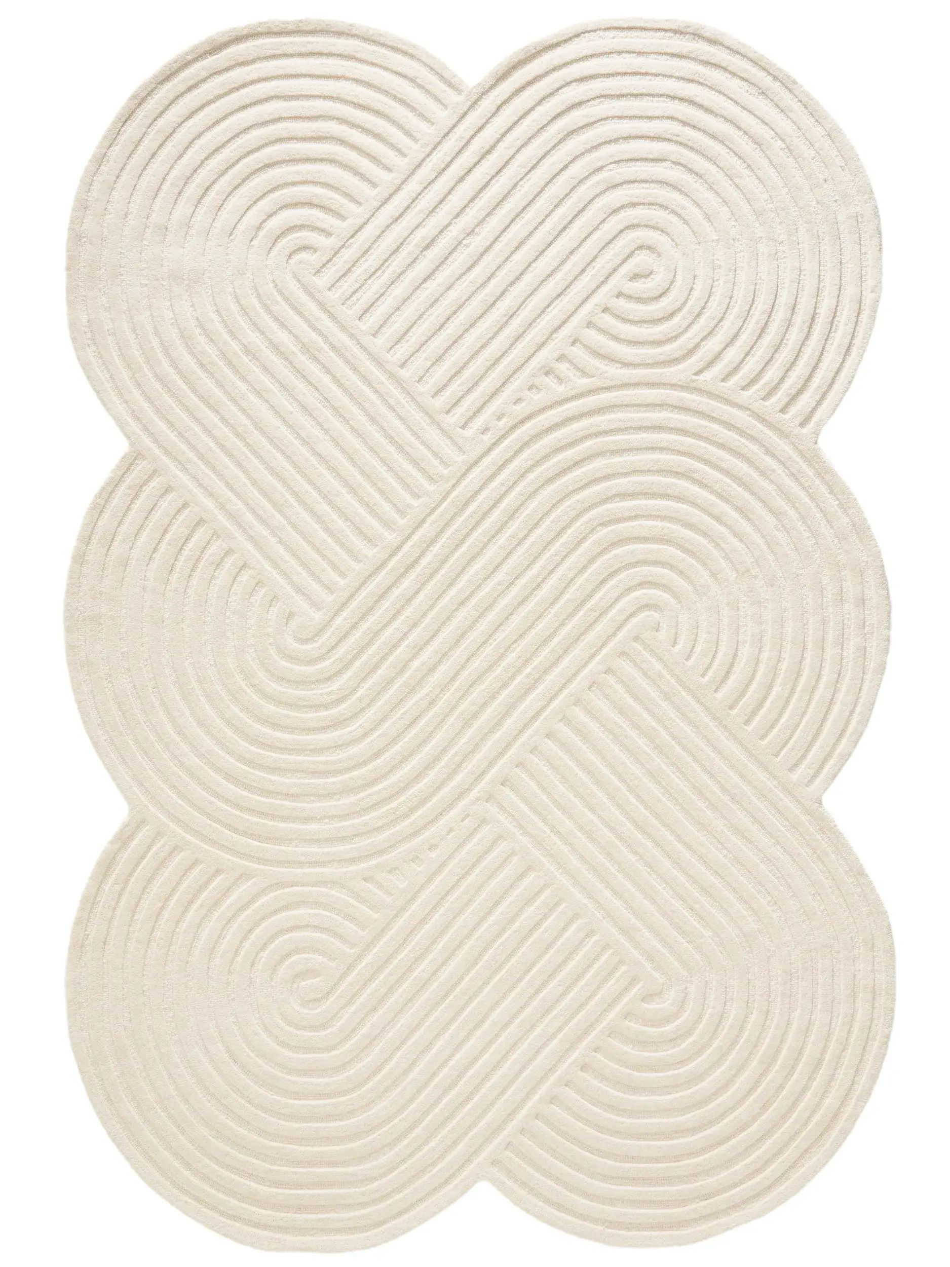 Teppich Nuria aus 100% Wolle in Beige von benuta Pure