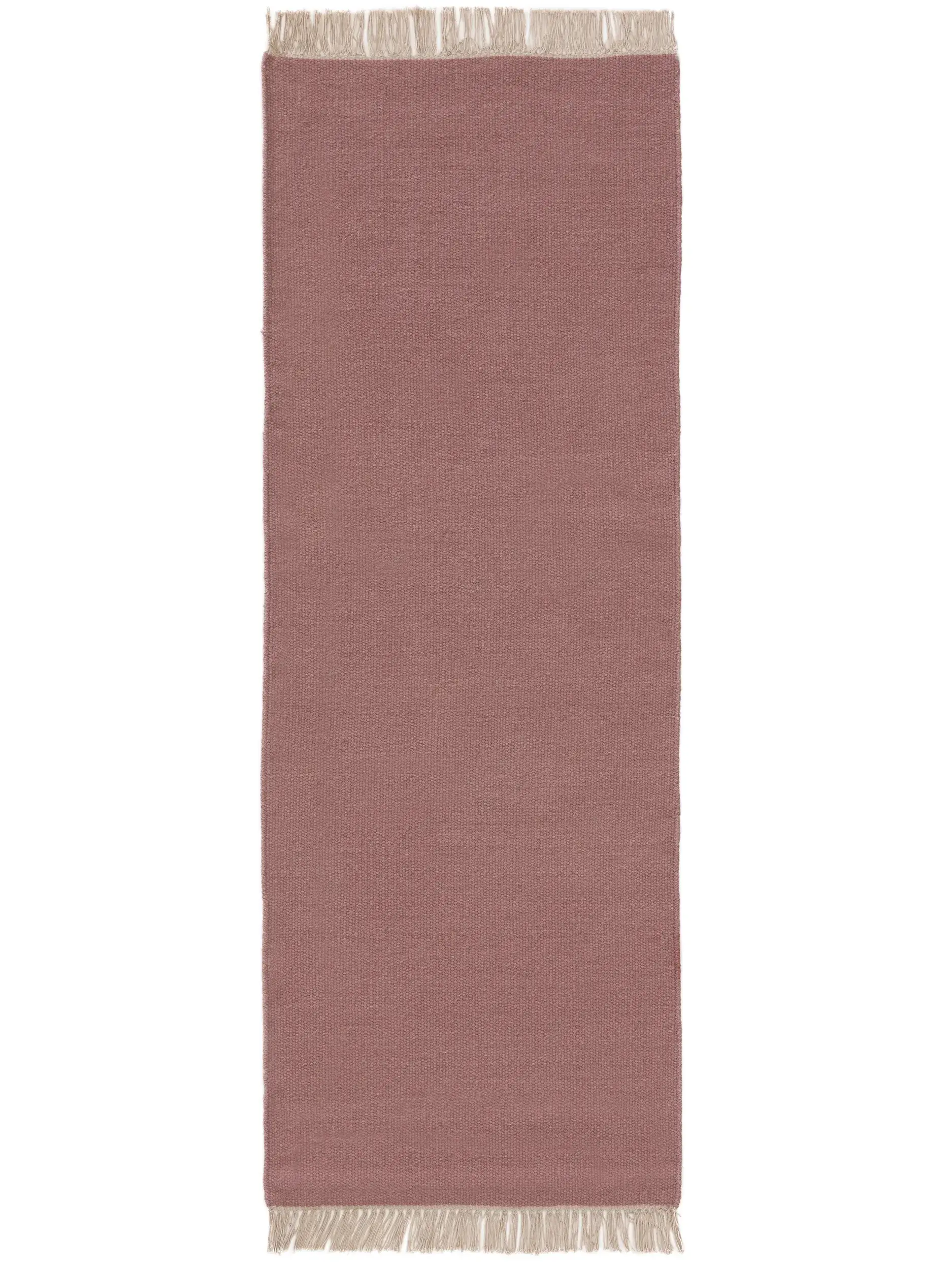 Tappeto di 80% Lana, 20% Cotone in Rosa con pelo alto 80% Lana, 20% Cotone da benuta POP