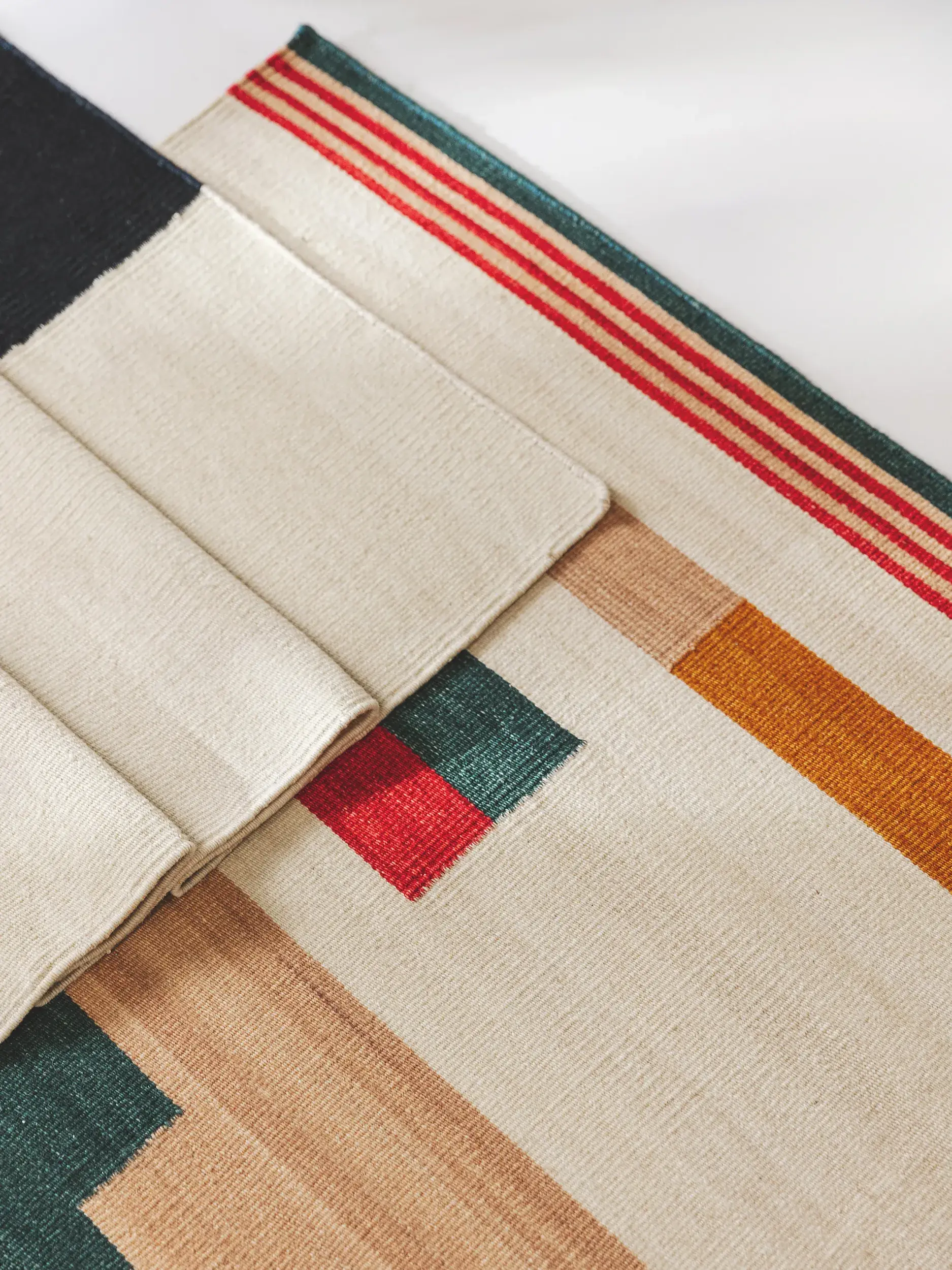 Teppich aus 80% Wolle, 20% Baumwolle in Multicolor mit 80% Wolle, 20% Baumwolle hohem Flor von benuta Nest