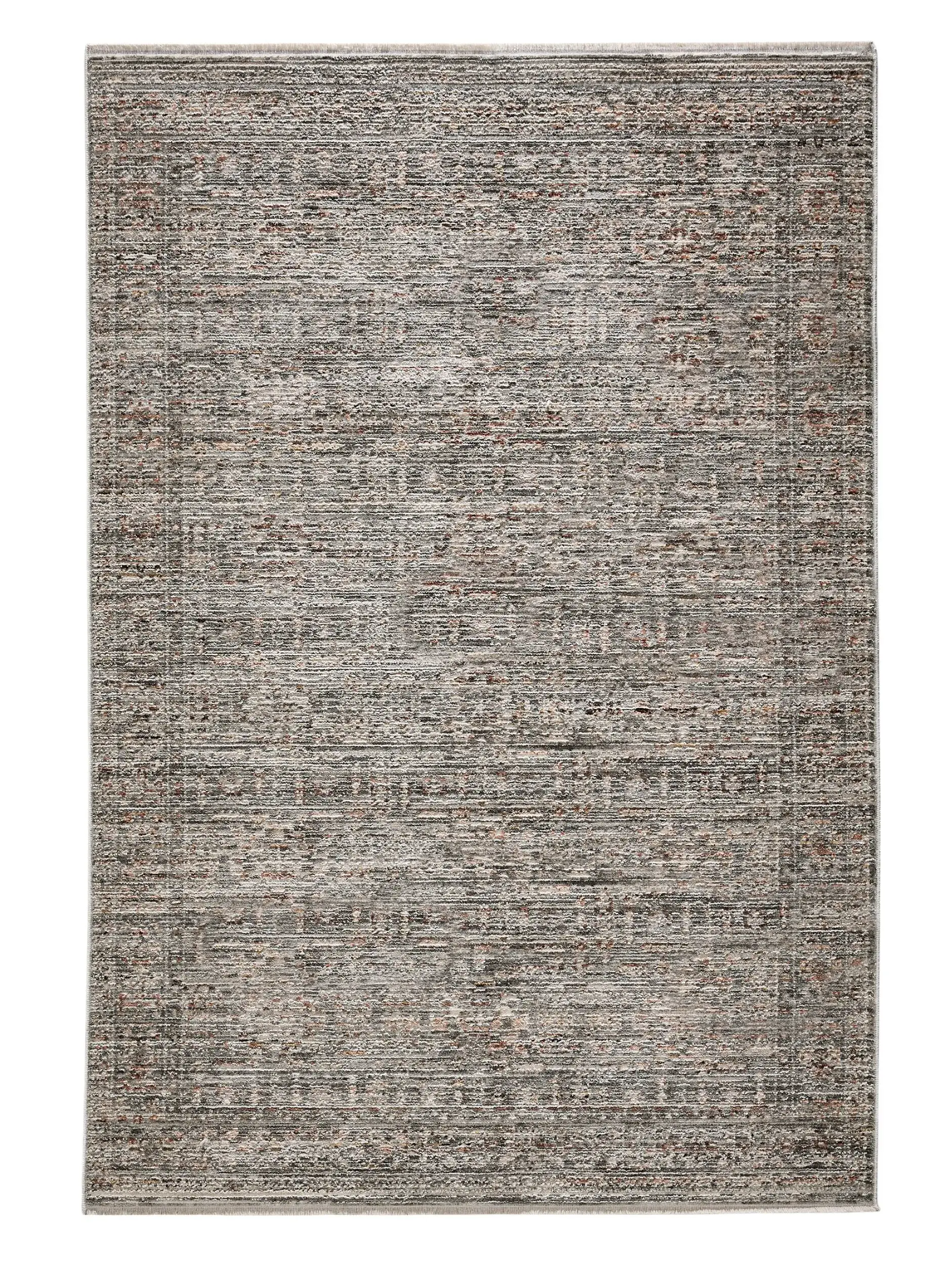 Rug made of 100% Polyester in Grey with a 100% Polyester high pile by benuta Nest