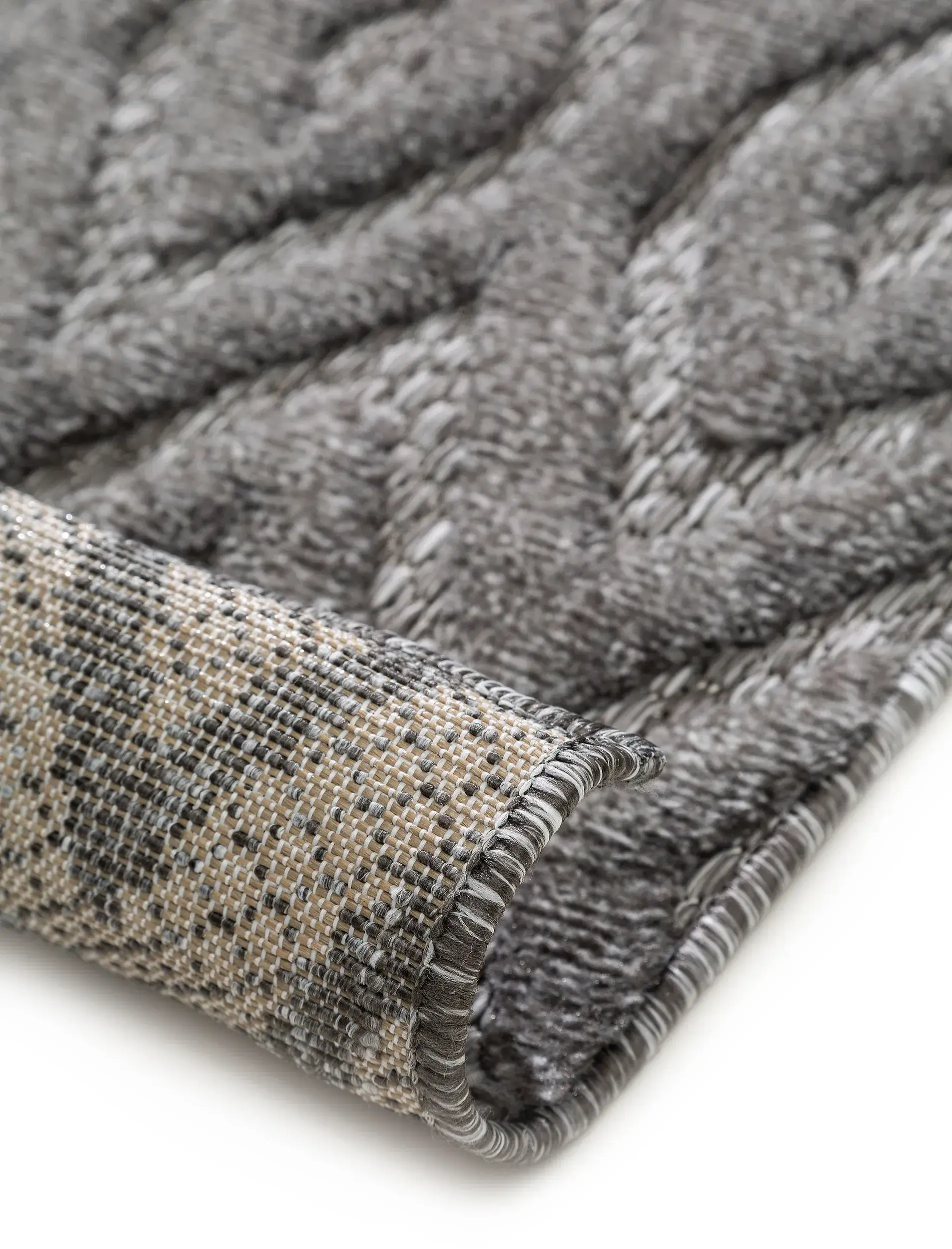 Teppich Bonte aus 100% Polypropylen in Grau von benuta