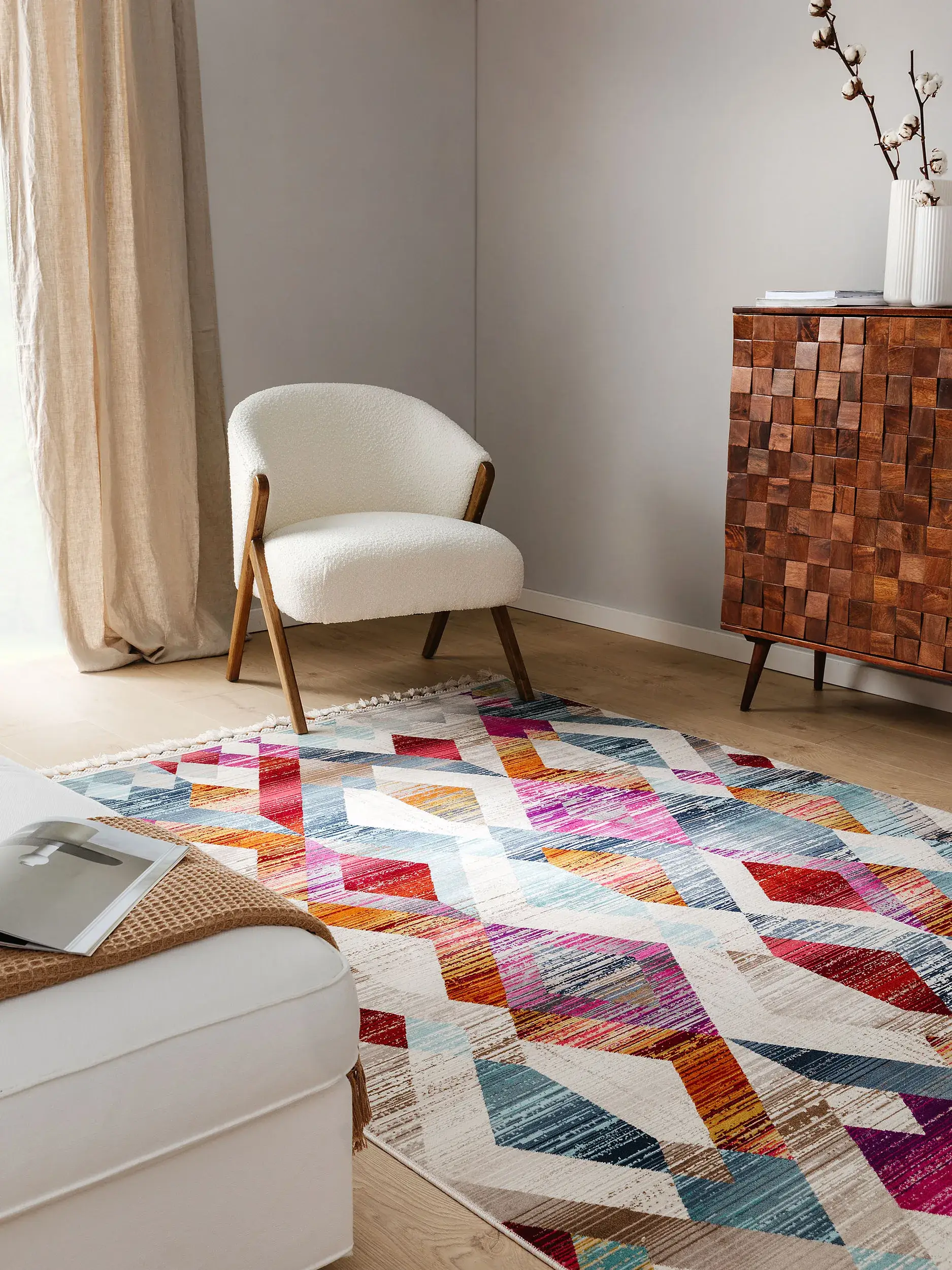 Teppich Simsala aus 100% Polypropylen in Multicolor von benuta