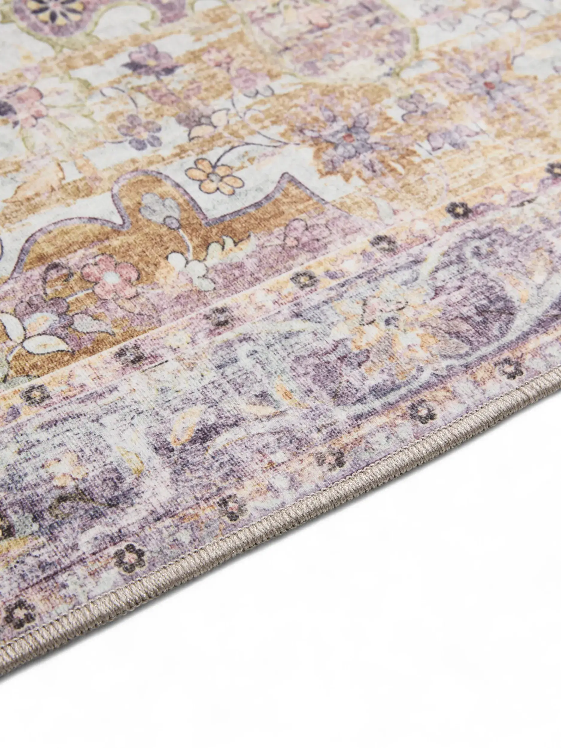 Rug made of 100% Polyester in Multicolour with a 100% Polyester high pile by benuta Basic