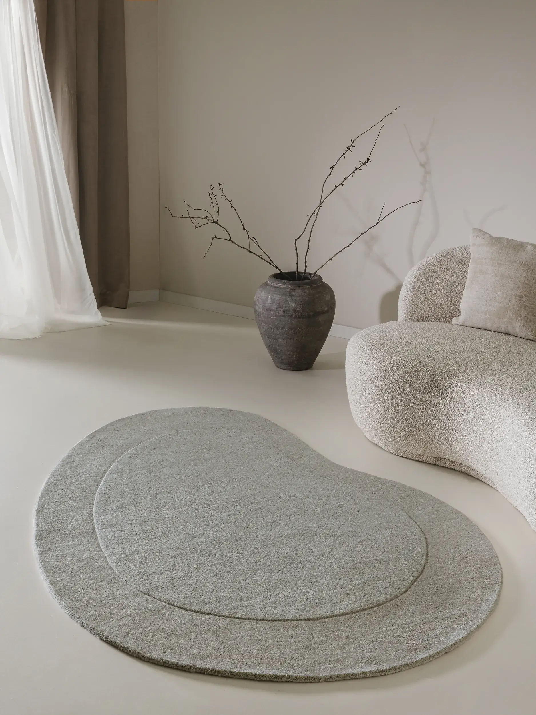 Teppich Shape aus 100% Wolle in  von benuta Pure