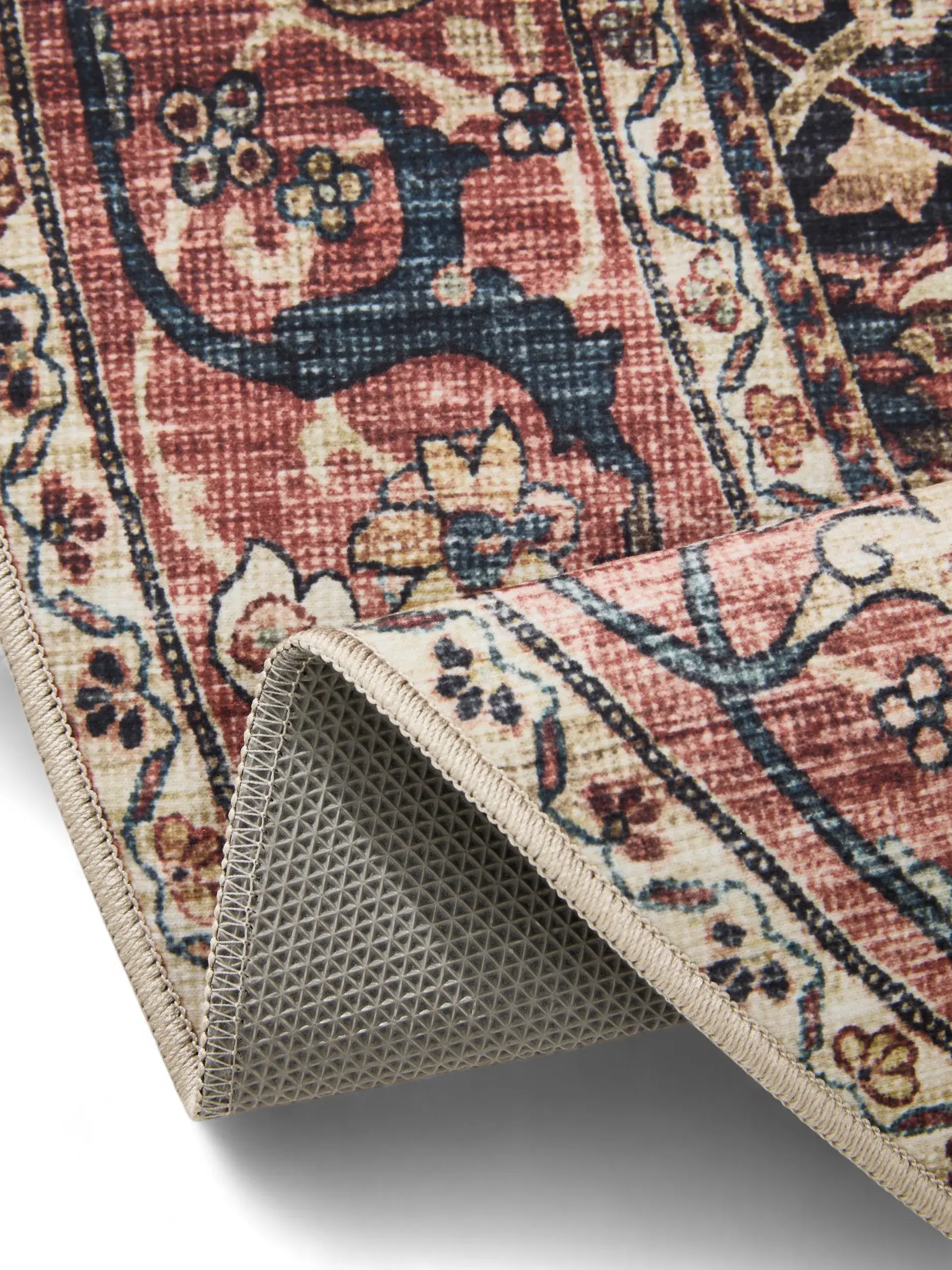 Rug made of 100% Polyester in Multicolour with a 100% Polyester high pile by benuta Basic