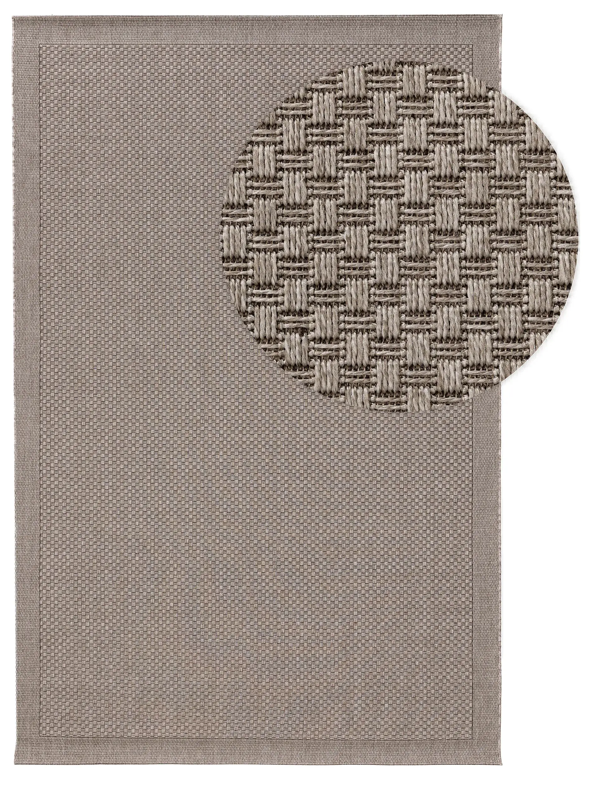 Rug made of 100% Polypropylen in Grau with a 100% Polypropylen high pile by benuta Nest