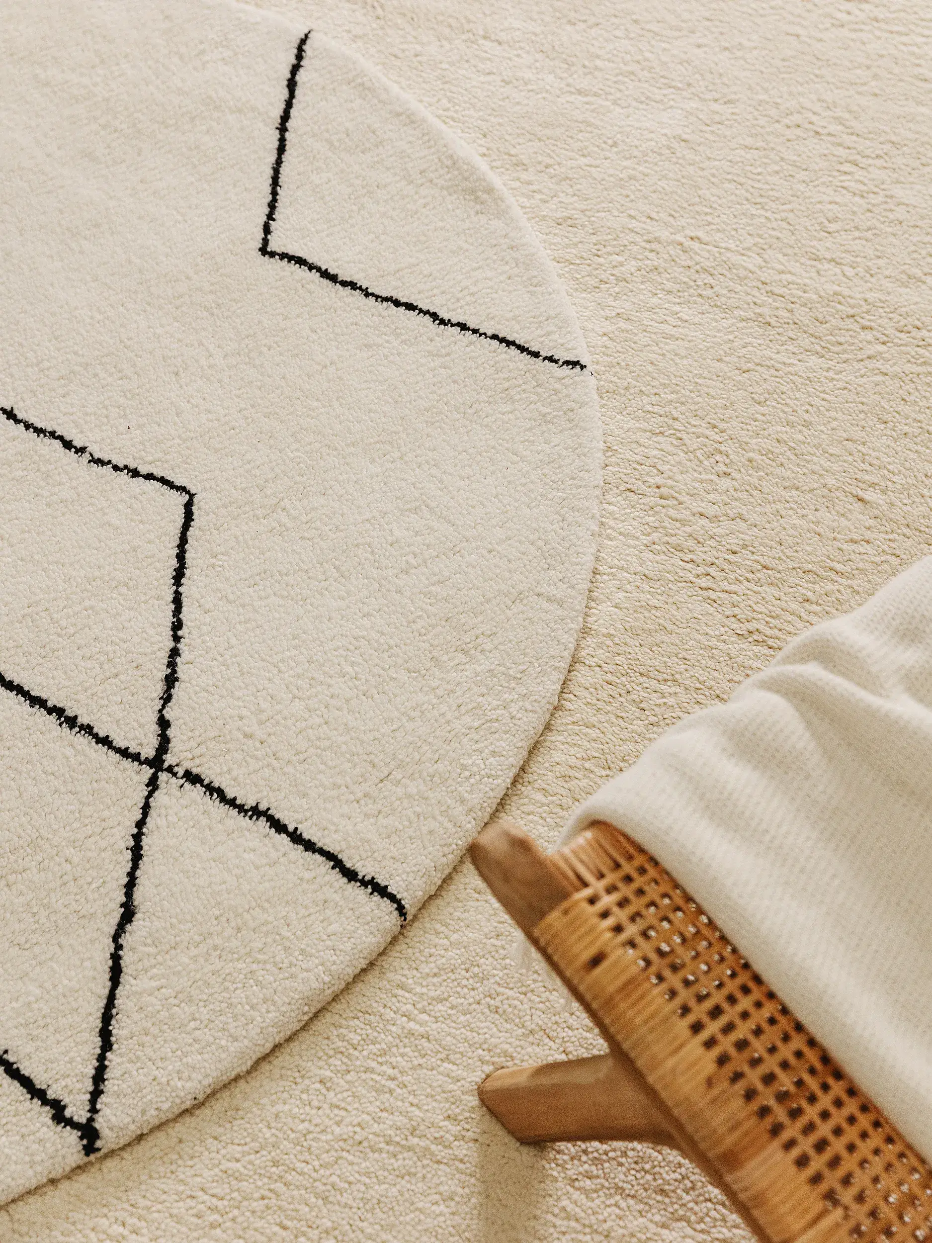 Alfombra de 100% Lana en Beige con un pelo de {{Placeholder_Pile Height}} de altura de benuta pure