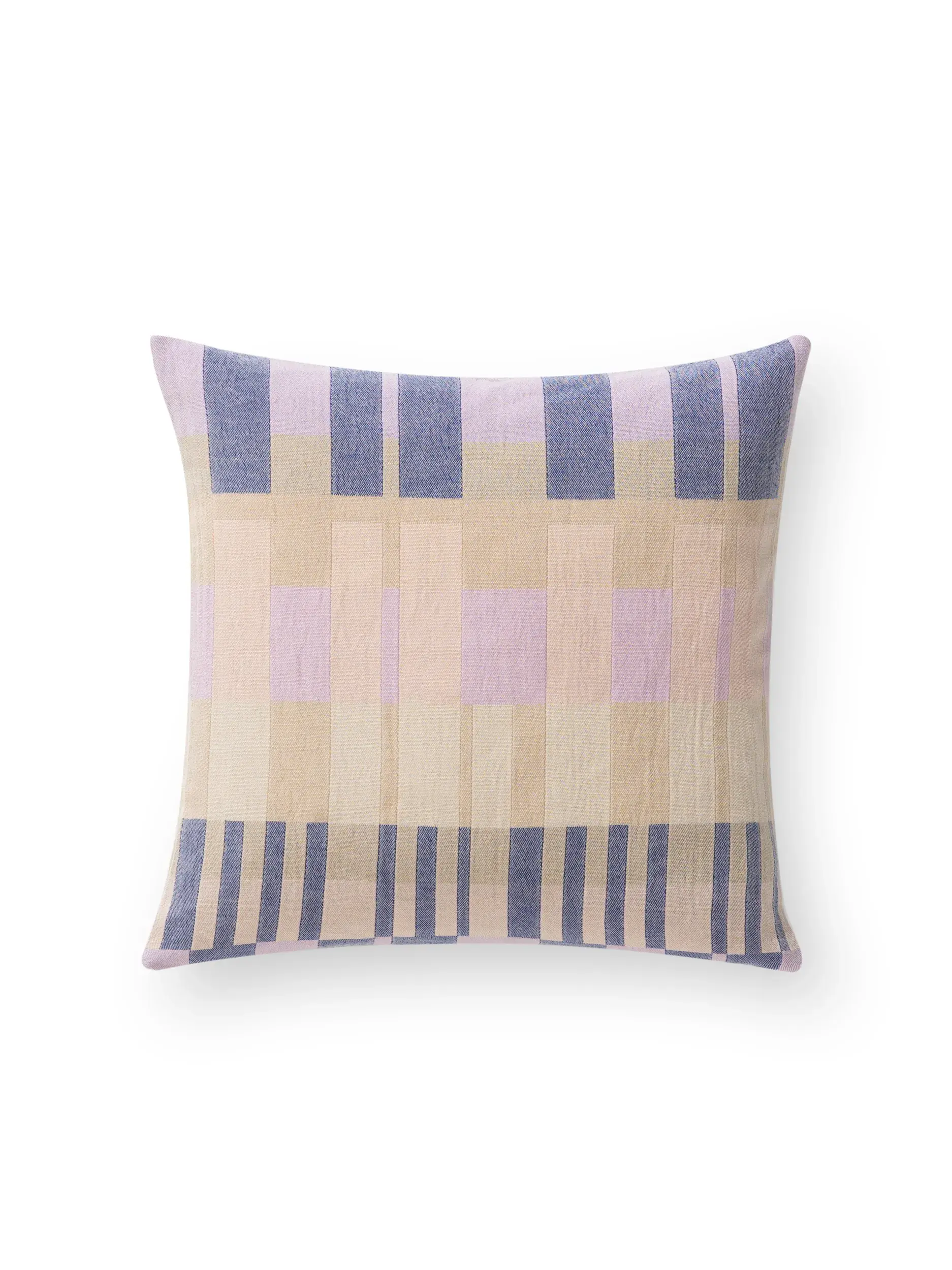 Kissenbezug Nico Multicolor/Lila Geometrisch-suunnittelussa, valmistettu 100% puuvillaaista, benuta Popin toimesta
