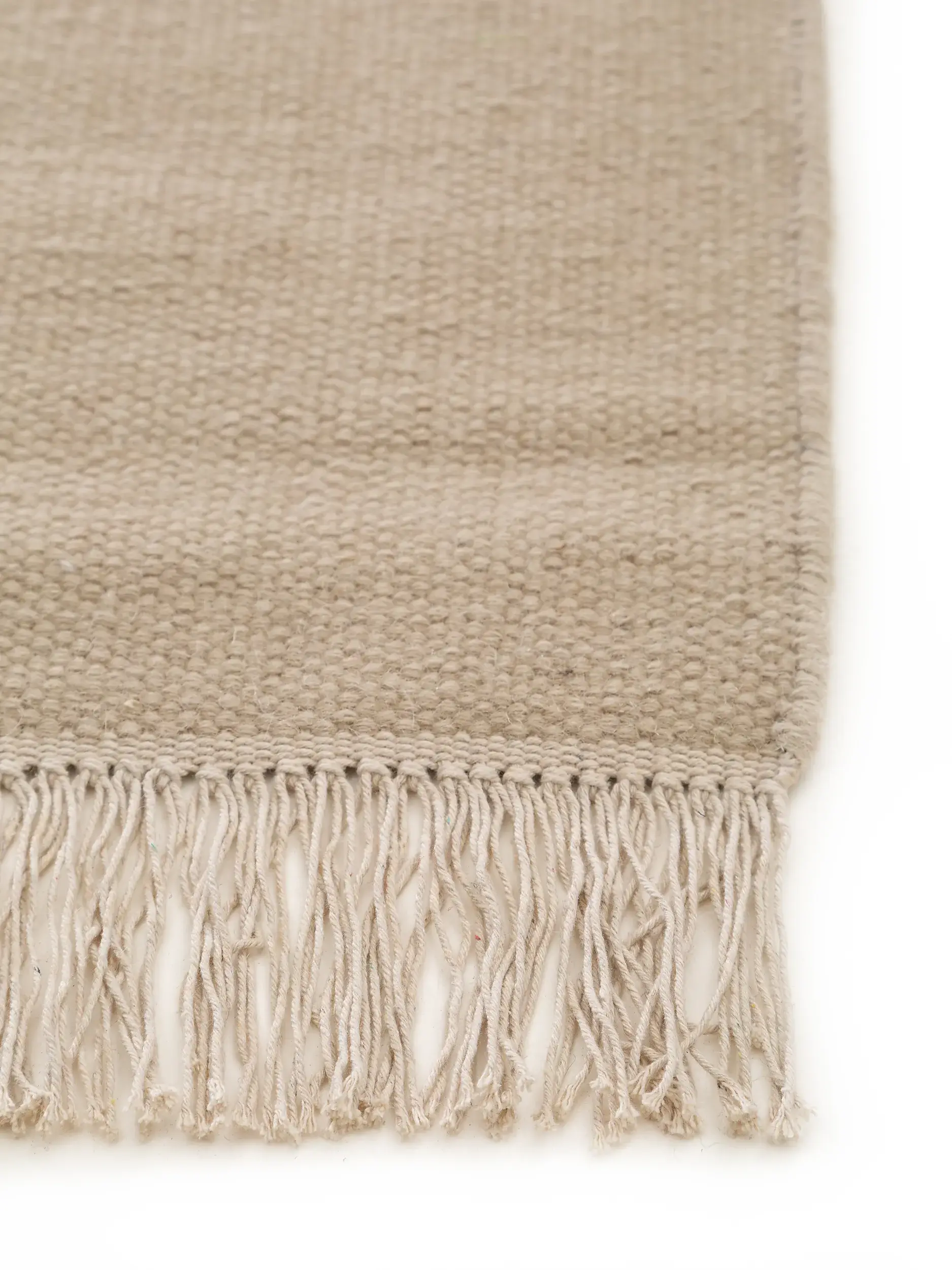 Teppich aus 80% Wolle, 20% Baumwolle in Beige mit 80% Wolle, 20% Baumwolle hohem Flor von benuta Pop