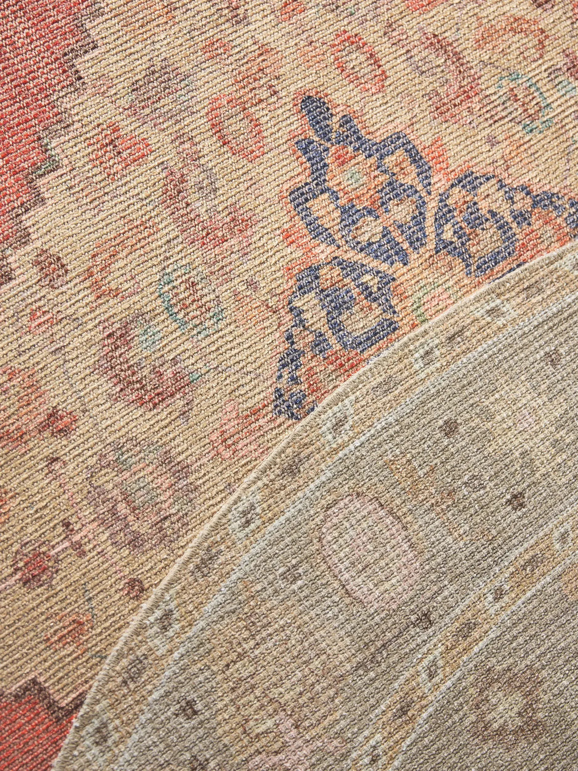 Rug made of 50% Polyester, 50% Polycotton in Beige with a 50% Polyester, 50% Polycotton high pile by benuta Nest
