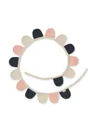 Wanddeko Hana Pink/Schwarz