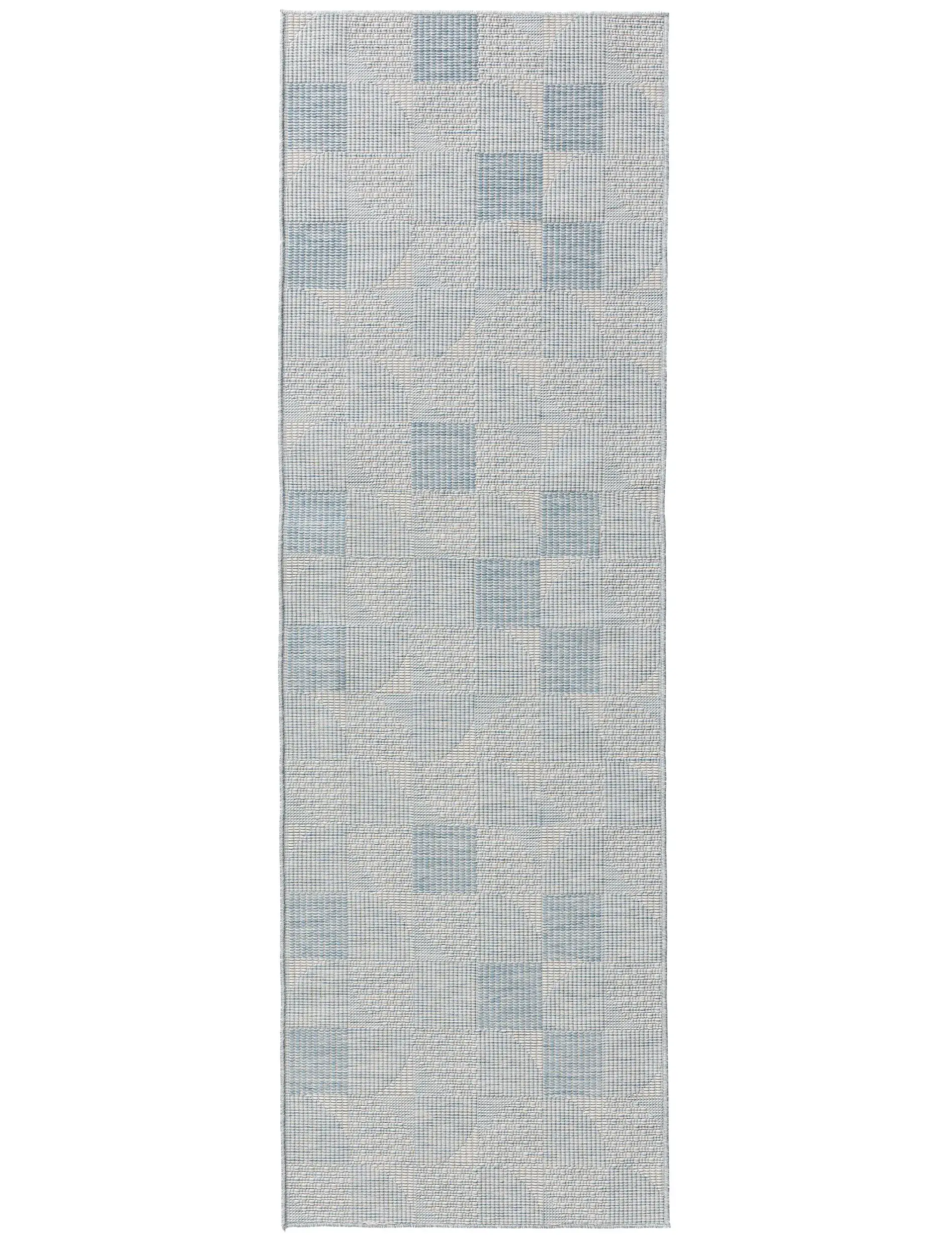 Rug made of 100% Polypropylen in Blue with a 100% Polypropylen high pile by benuta Nest