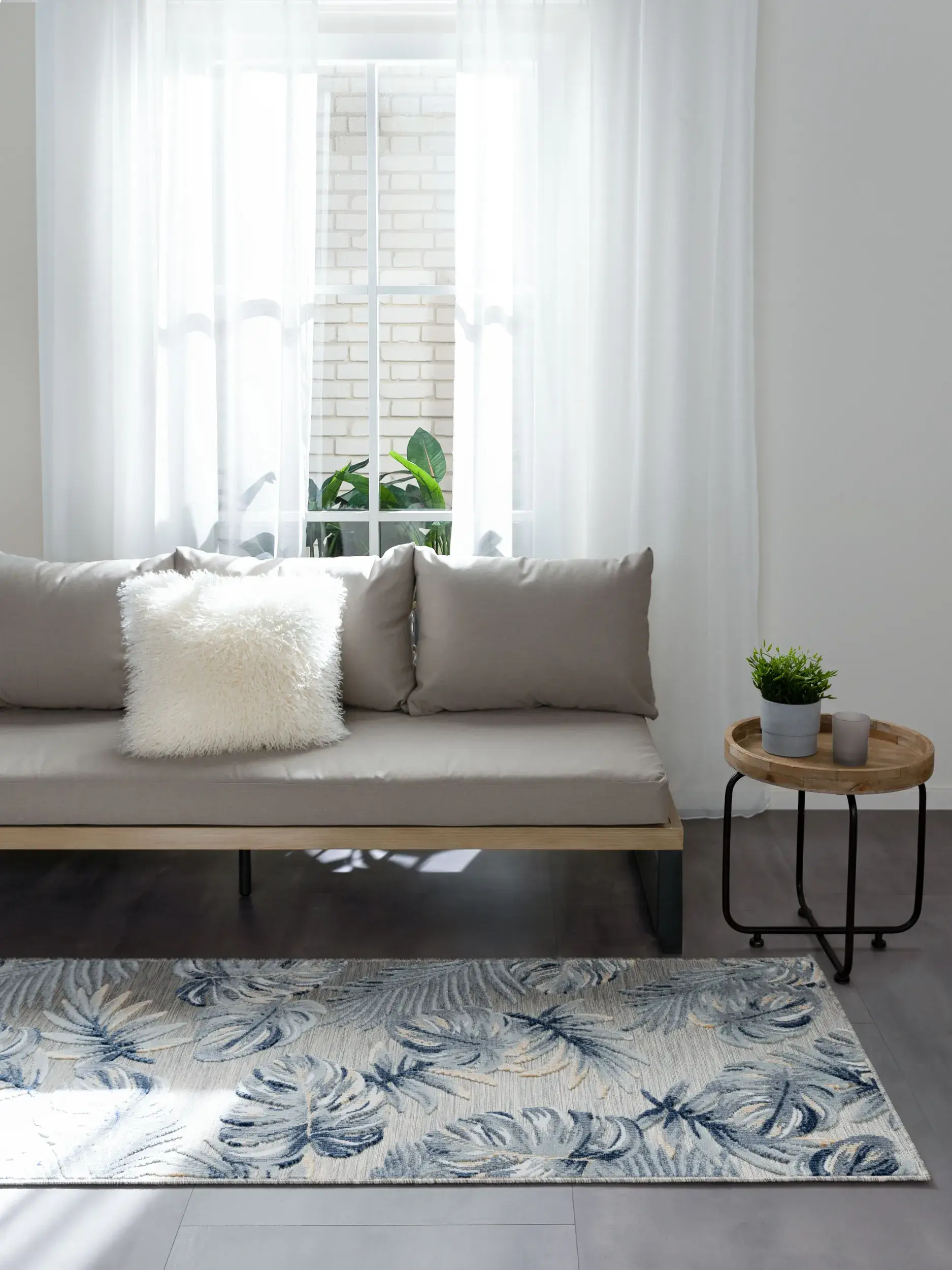 Rug made of 100% Polypropylen in Multicolour with a 100% Polypropylen high pile by benuta Basic