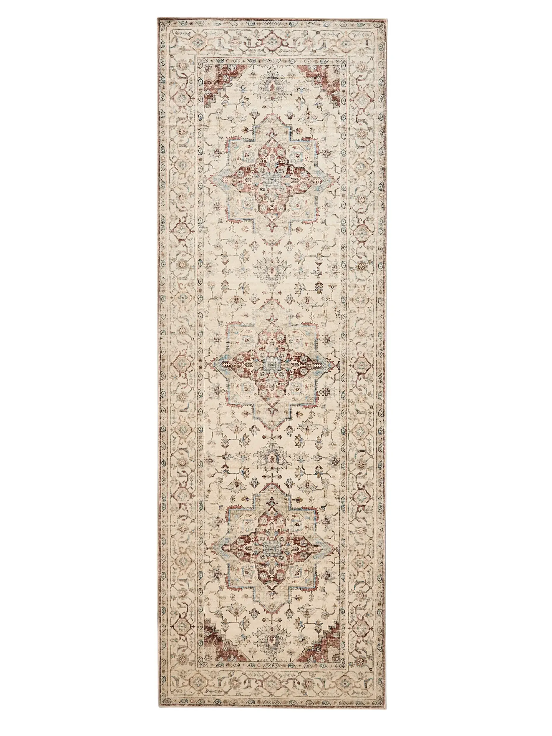 Rug made of 100% Polyester in Multicolour with a 100% Polyester high pile by benuta Nest