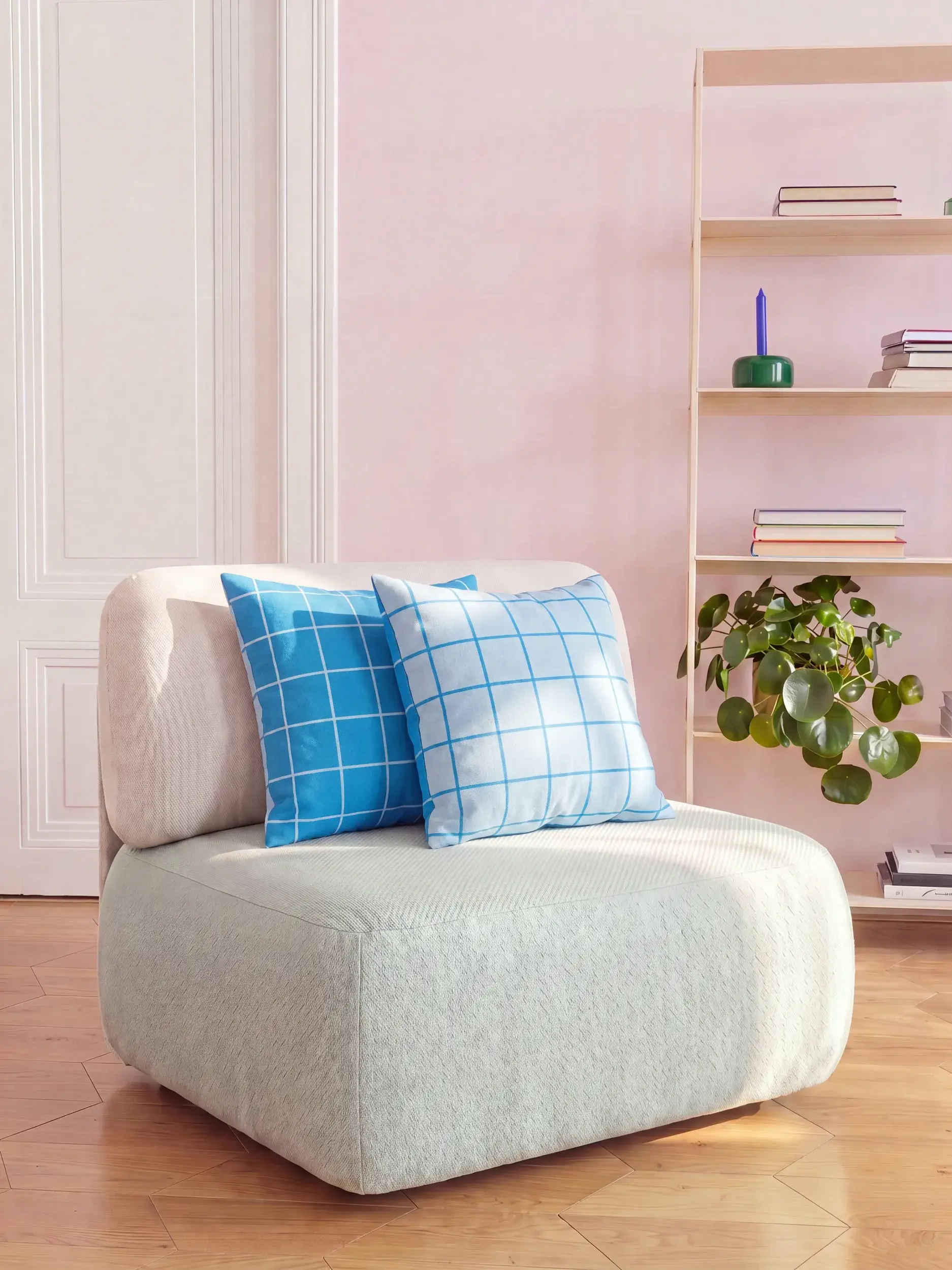 Cushion Joy Blue by benuta Pop