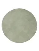 Tappeto a pelo lungo rotondo Soda Verde chiaro