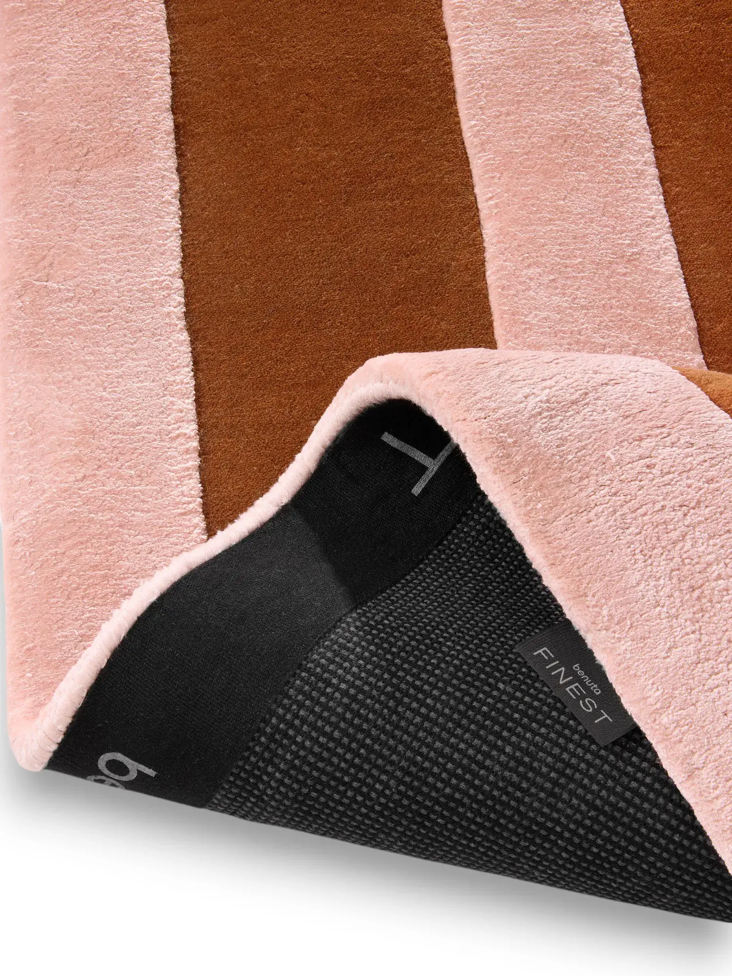 Tæppe Maxim af 60% Uld, 40% Lyocell (Tencel™) i Orange fra benuta Finest