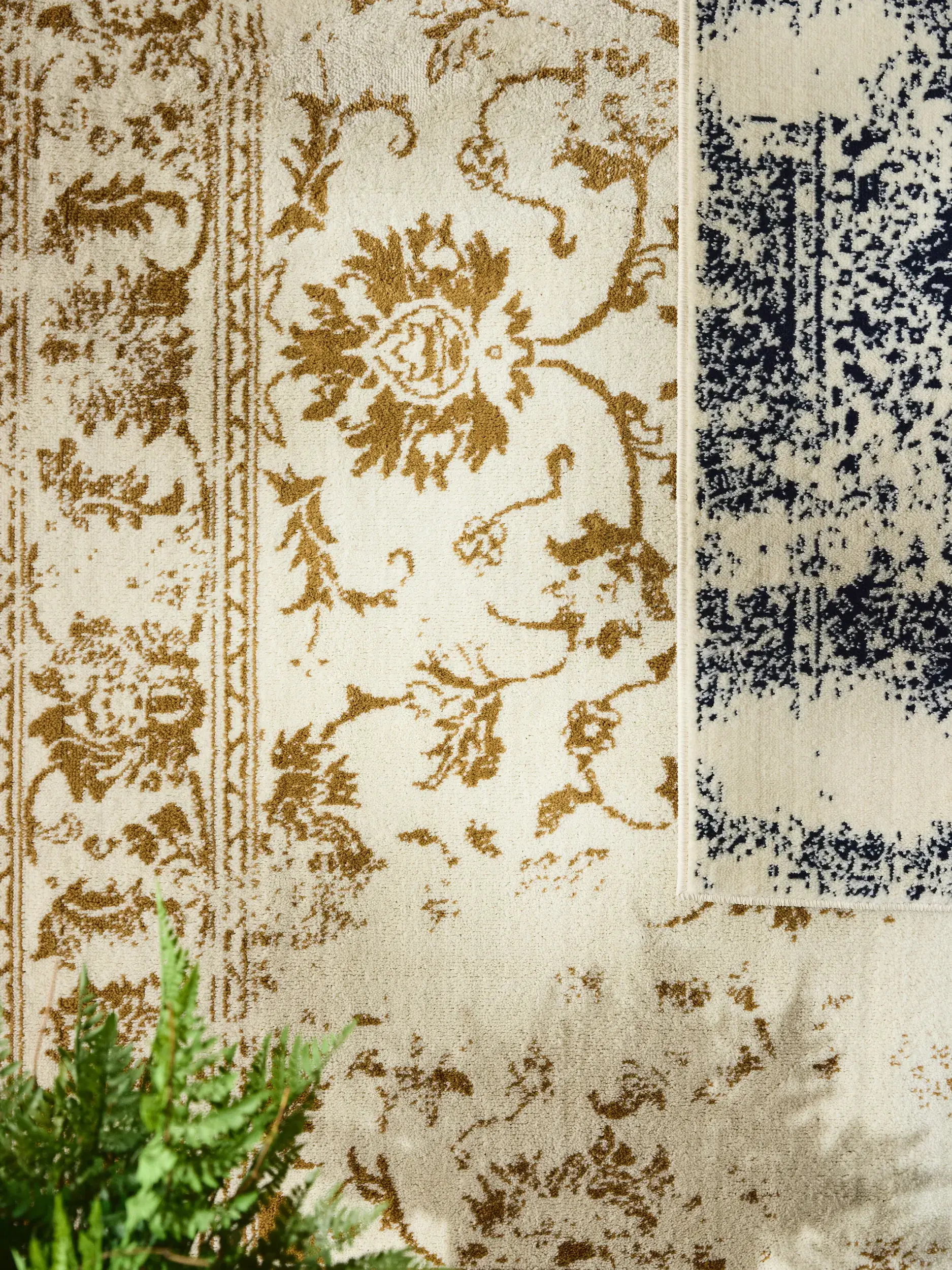 Rug made of 100% Polypropylen in Beige with a 100% Polypropylen high pile by benuta Basic
