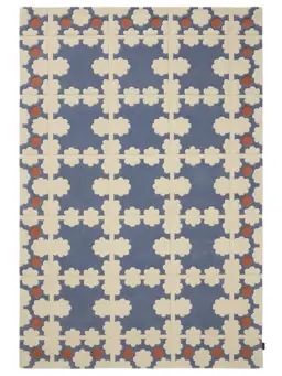 Tapis en laine Tilda Bleu