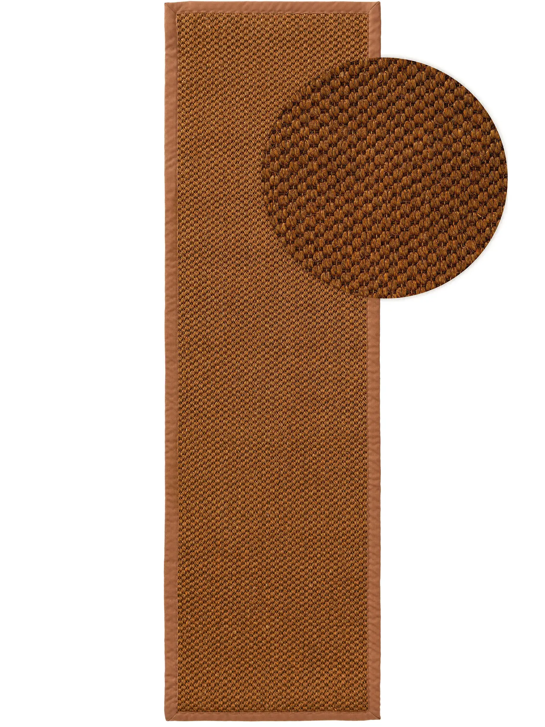 Tæppe Greta af 100% Sisal i Brun fra benuta pure