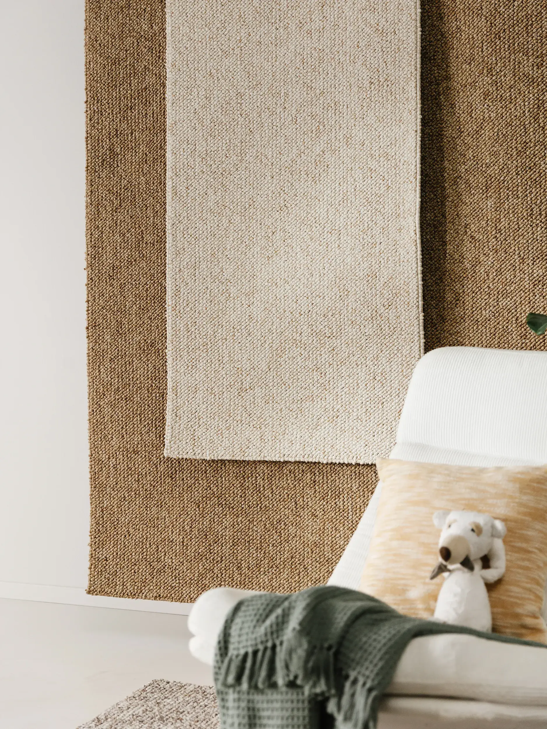Tappeto di 100% Polipropilene in Beige con pelo alto 100% Polipropilene da benuta nest