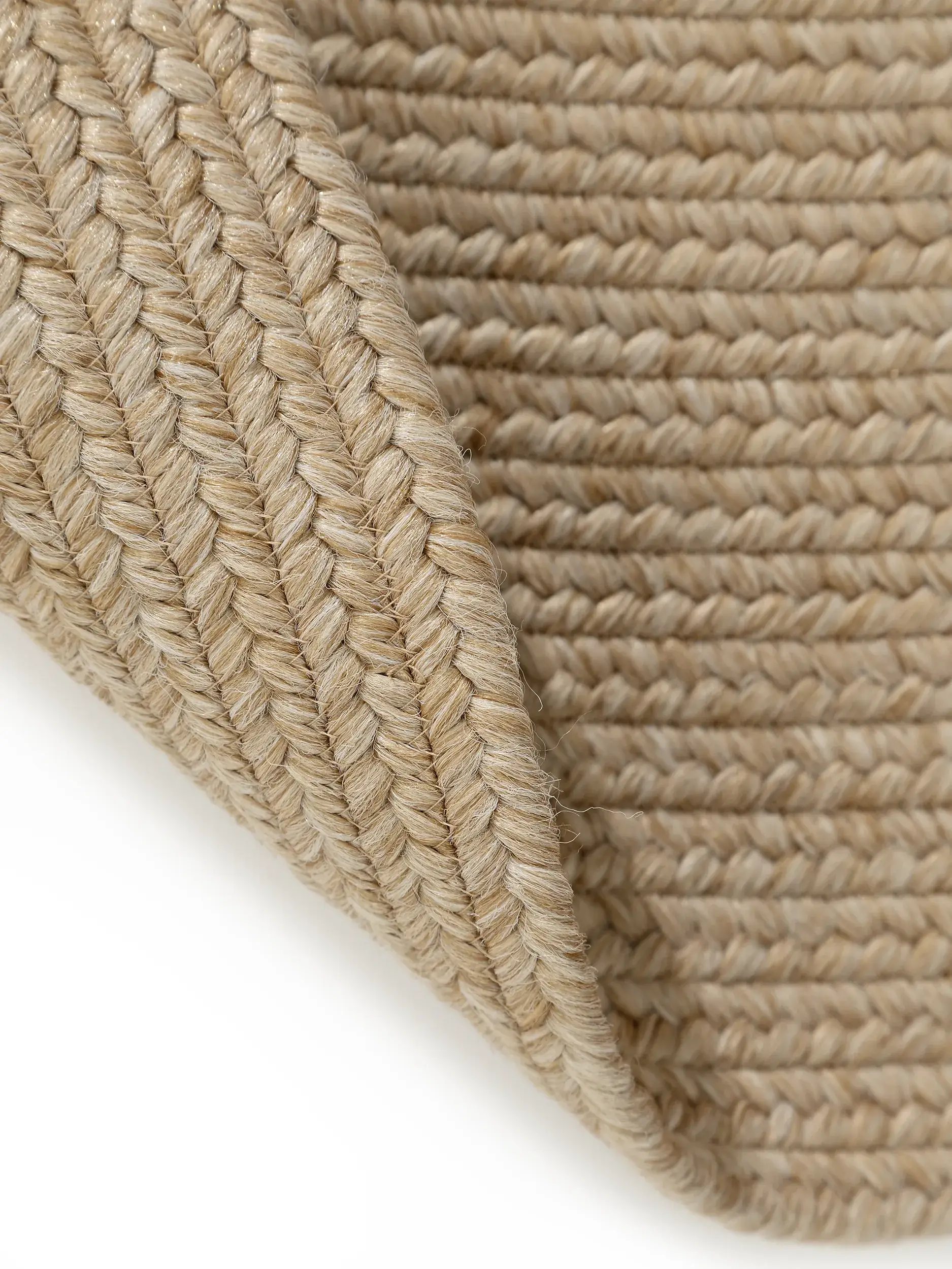 Tappeto di 80% Polipropilene, 20% Poliestere in Beige con pelo alto 80% Polipropilene, 20% Poliestere da benuta nest