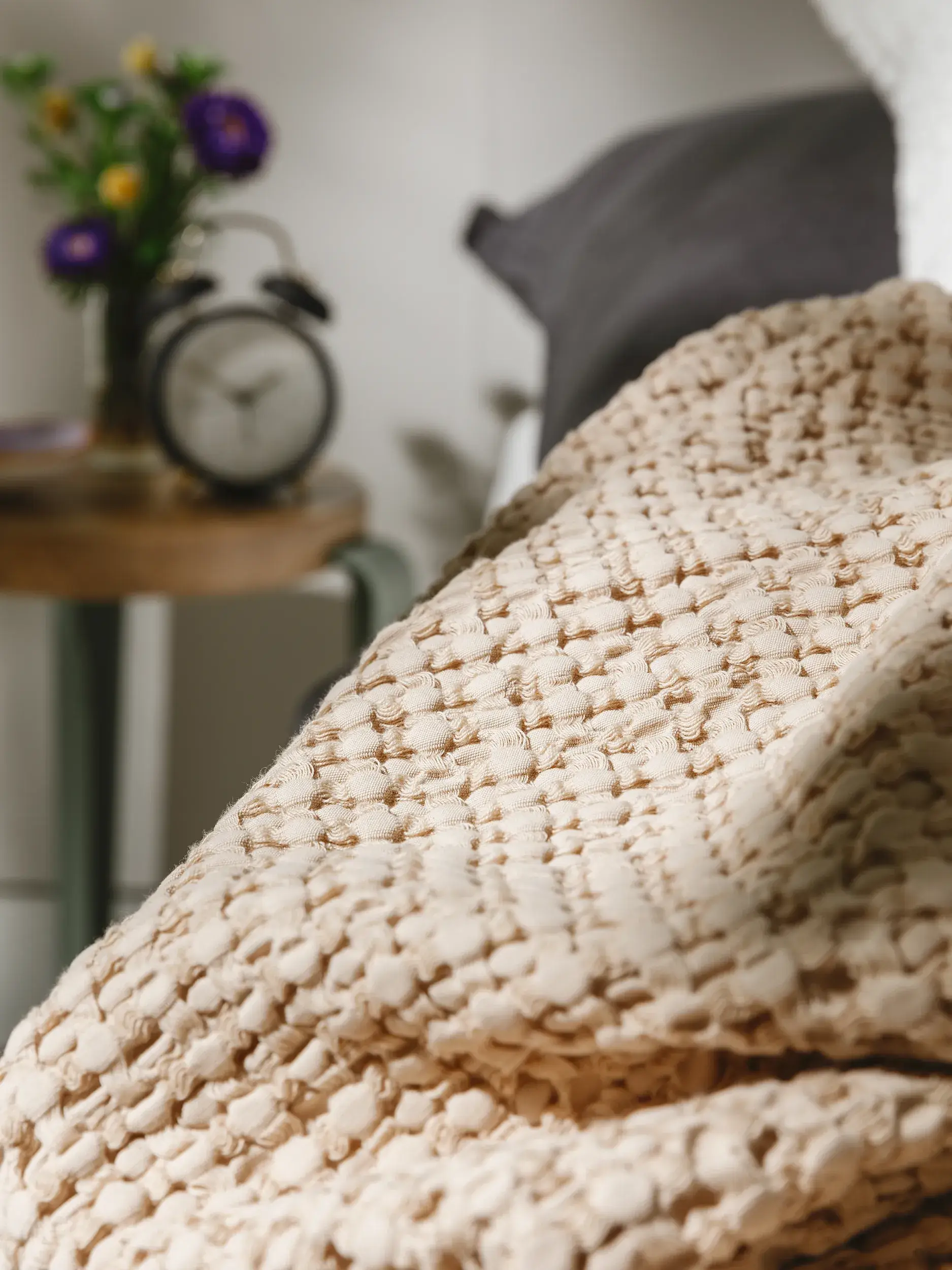 Baumwolldecke Cloe Beige im Design  aus  von benuta