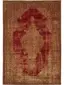 Alfombra de tejido plano Stay Beige/Rojo