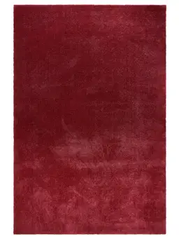 Vaskbart langhåret tæppe Melvin Rød
