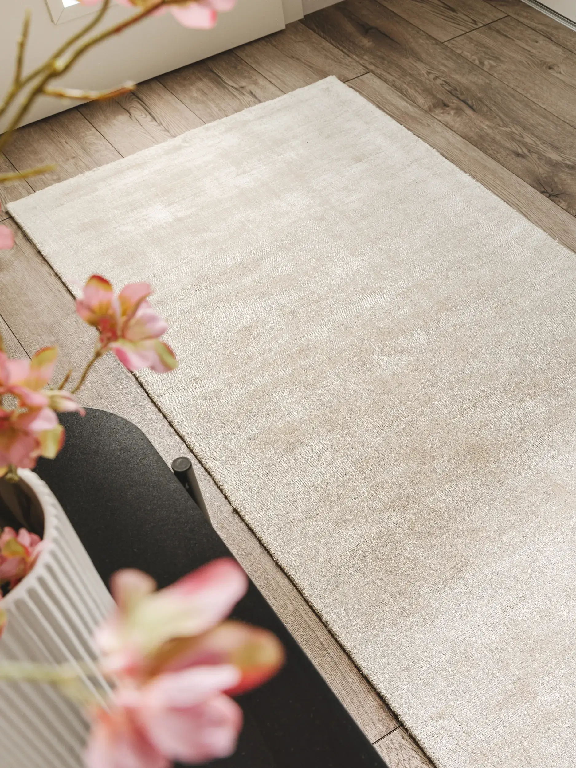 Teppich Nova aus 100% Viskose in Beige von benuta Pure