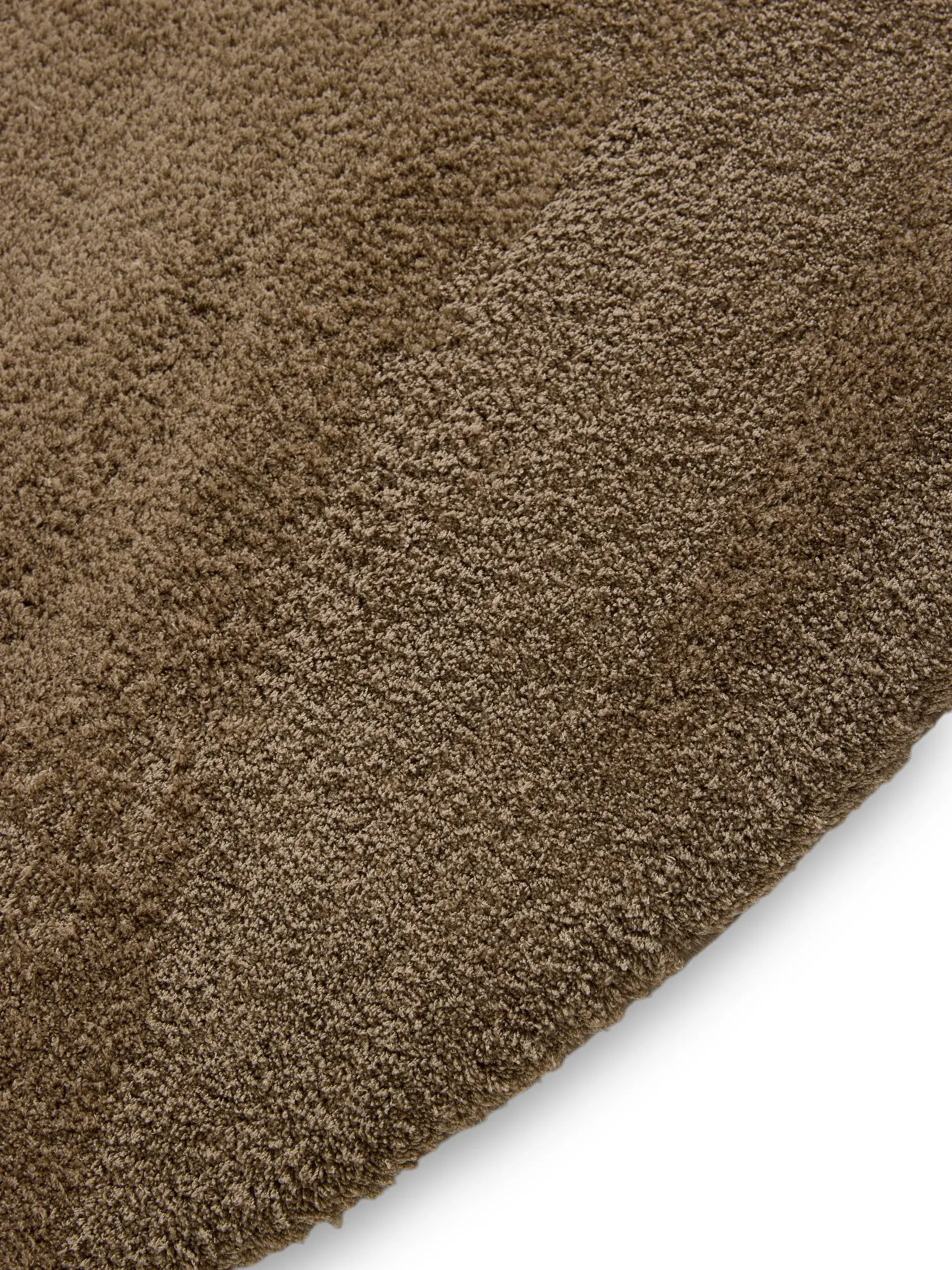 Teppich aus 100% Polyester (Microfiber) in Beige mit 100% Polyester (Microfiber) hohem Flor von benuta Nest