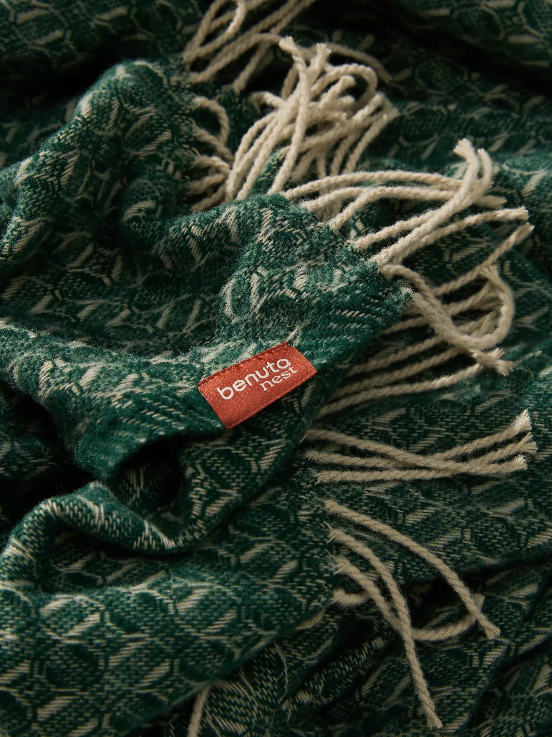 Blanket Liana Green by benuta Nest