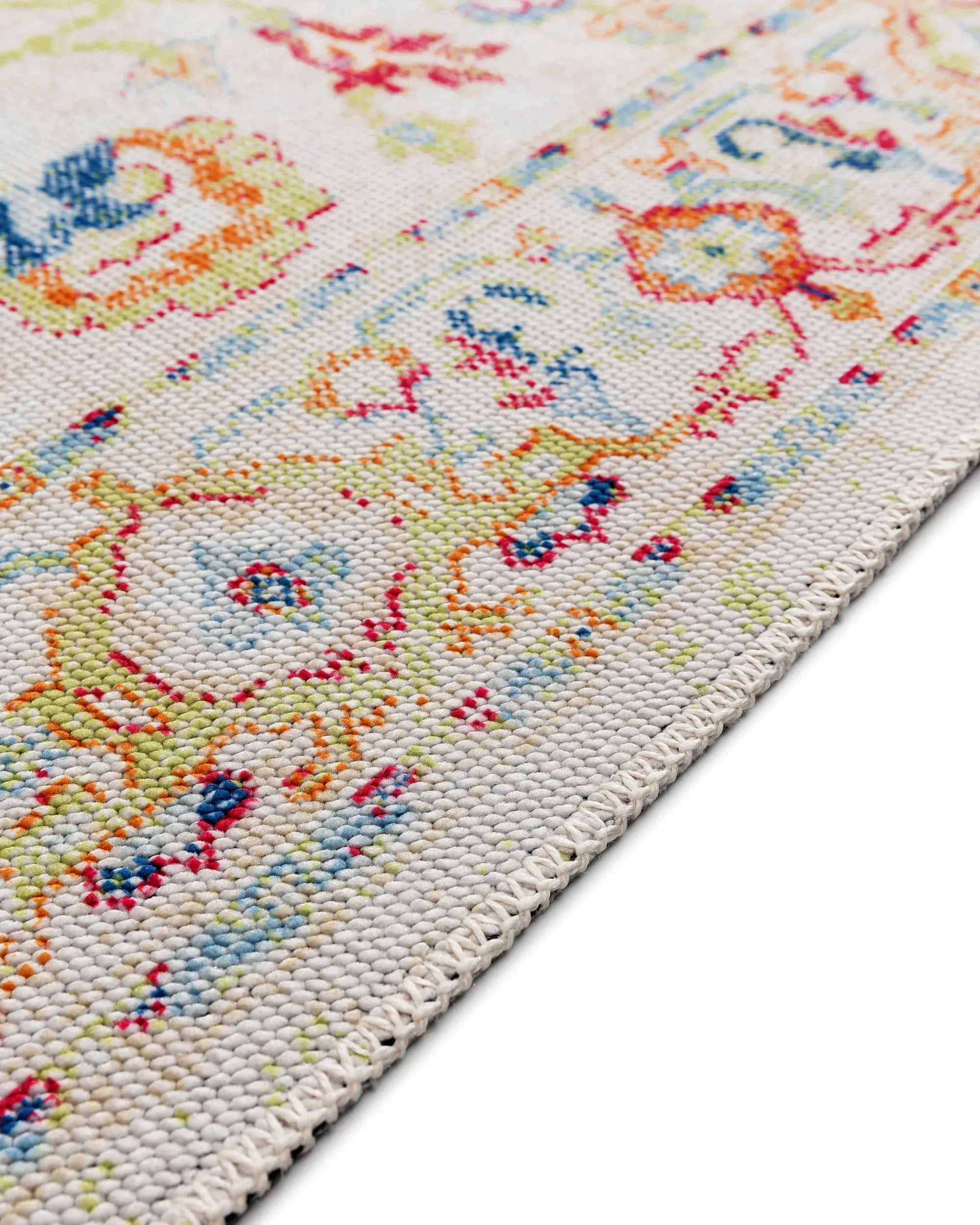 Teppich aus 70% Polyester, 30% Baumwolle in Multicolor mit 70% Polyester, 30% Baumwolle hohem Flor von benuta Pop