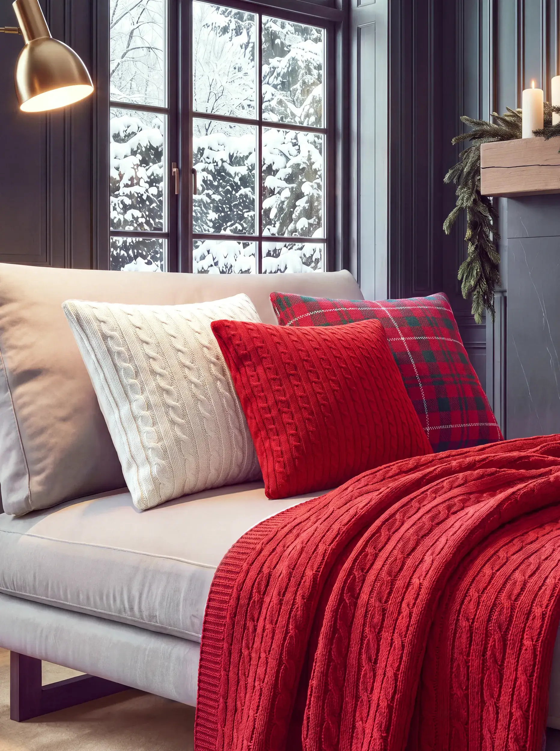 Kerstkussen Classic Rood van benuta