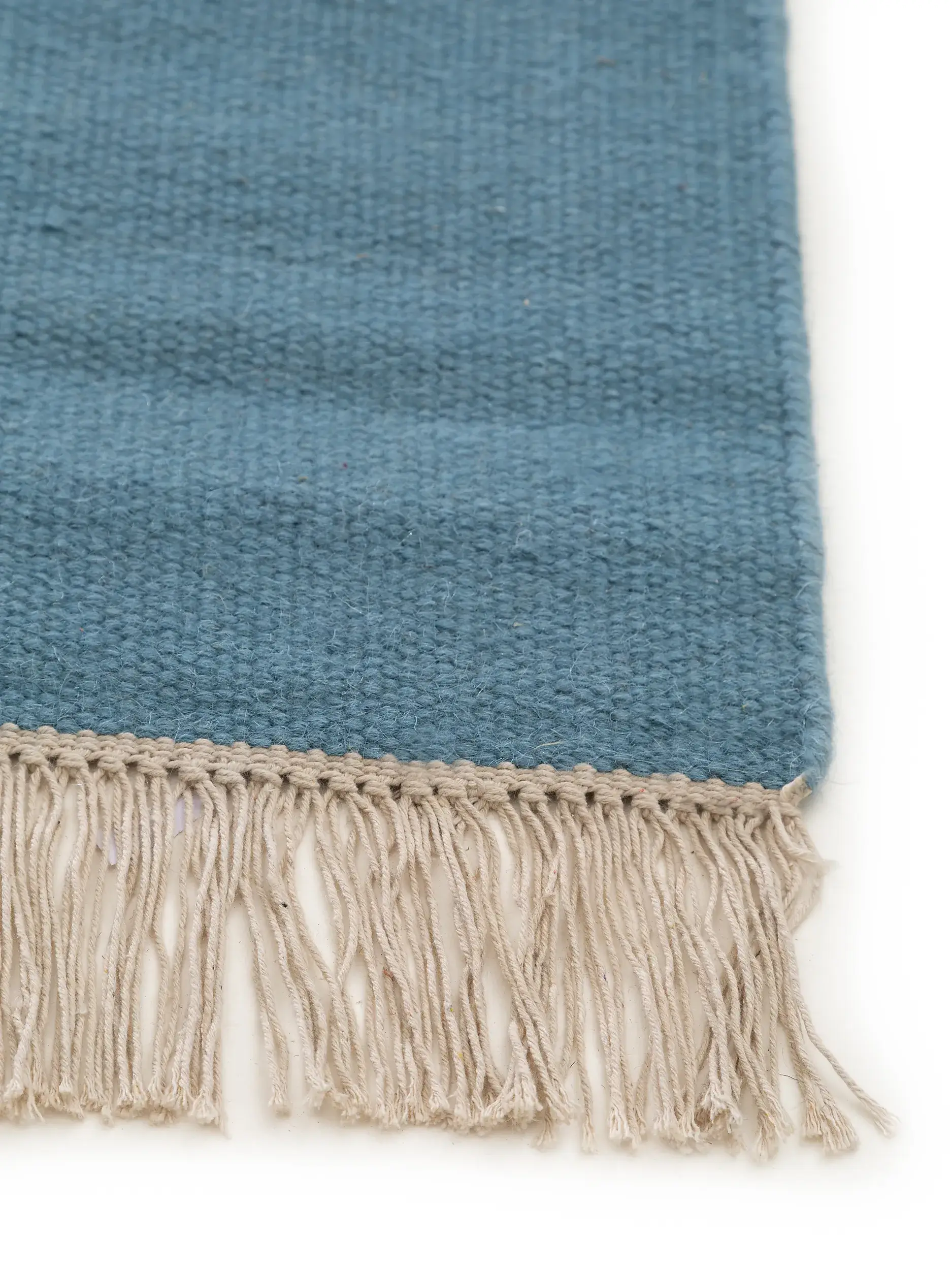 Teppich aus 80% Wolle, 20% Baumwolle in Blau mit 80% Wolle, 20% Baumwolle hohem Flor von benuta Pop