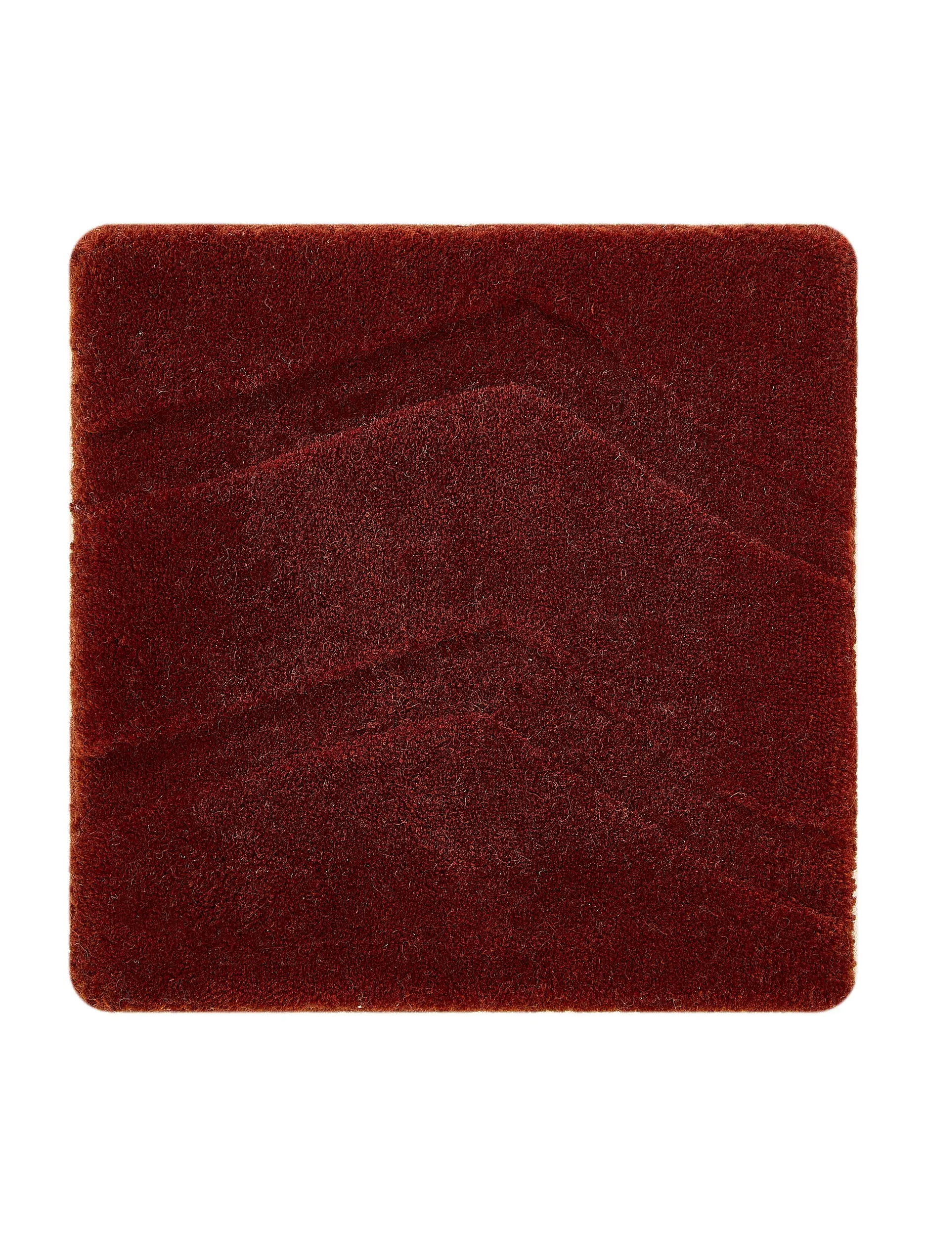 Alfombra Terra de 100% Lana (de Nueva Zelanda) en Rojo de benuta Finest