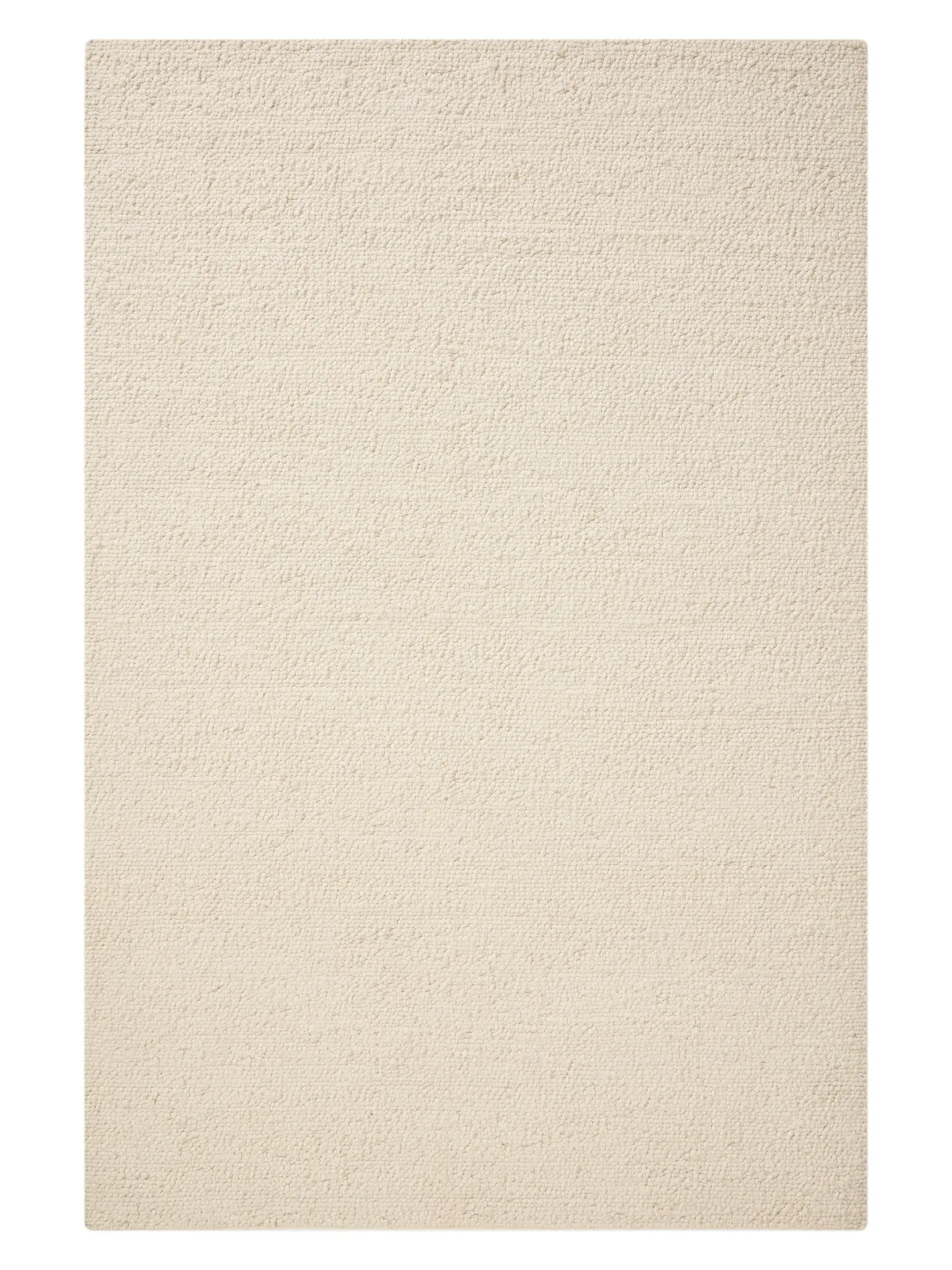 Matta Patch av 70% Ull, 15% Jute, 15% Bomull i Beige från benuta pure