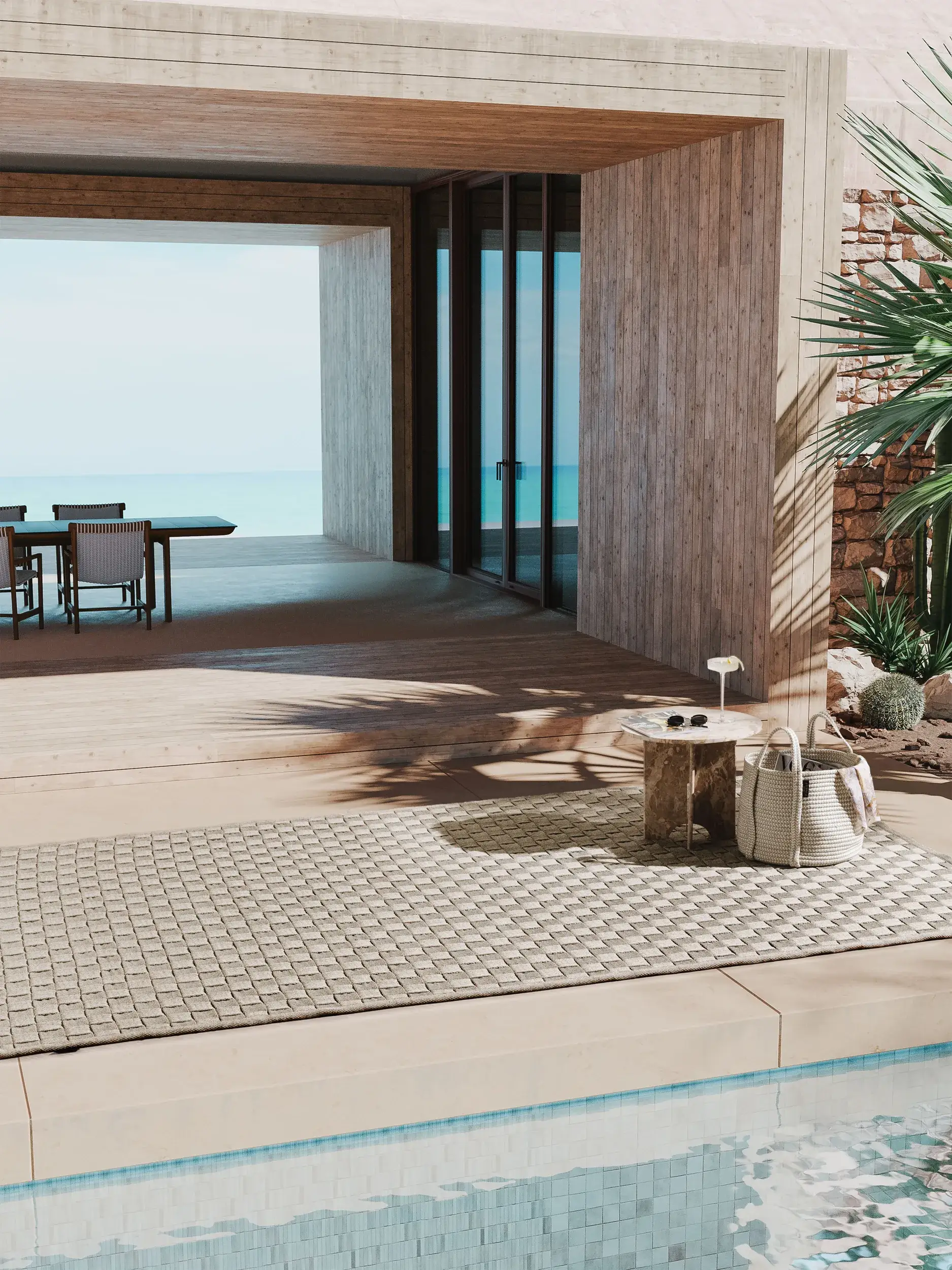 Alfombra de 100% Polipropileno en Gris con un pelo de {{Placeholder_Pile Height}} de altura de benuta Finest