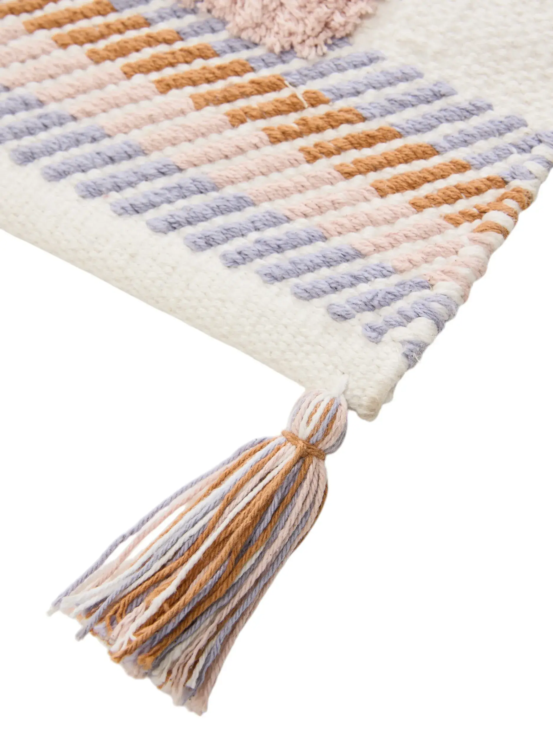 Teppich aus 100% Bio Baumwolle in Rosa mit 100% Bio Baumwolle hohem Flor von Lytte